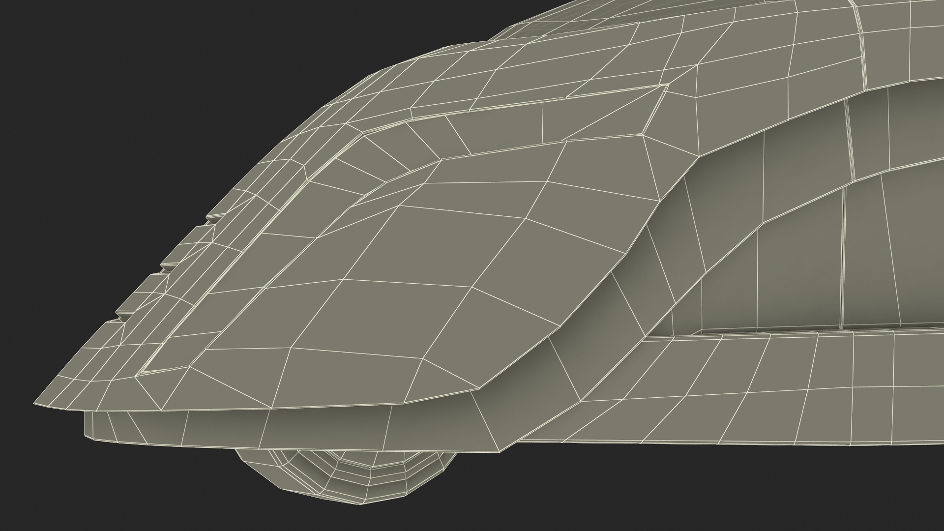 3D Sci-fi Car Trike Metallic Rigged for Cinema 4D