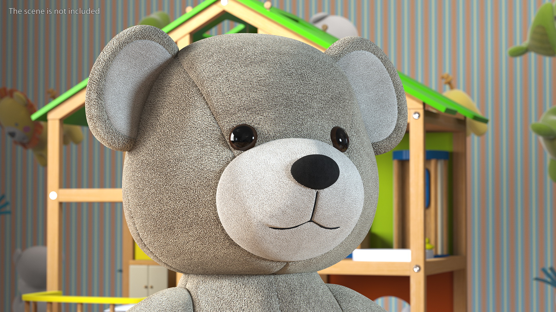 Teddy Bear Light Color Rigged 3D model