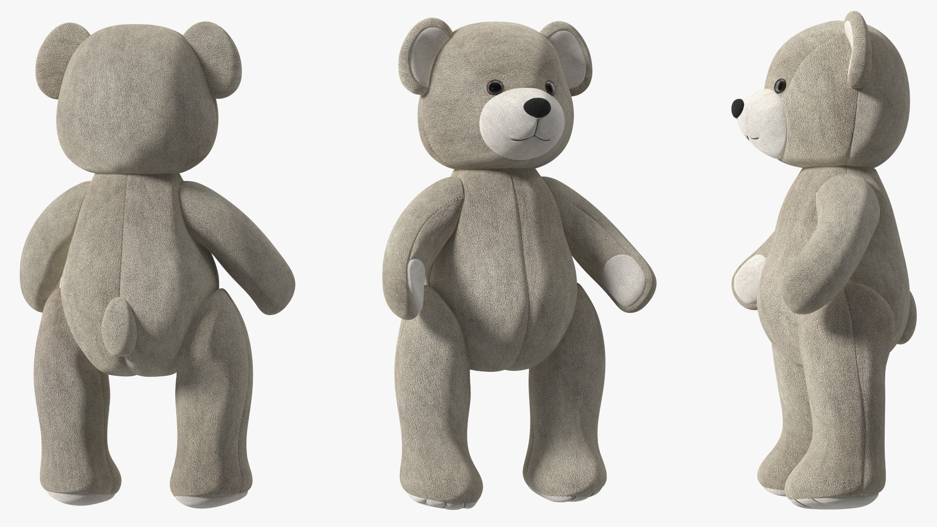 Teddy Bear Light Color Rigged 3D model