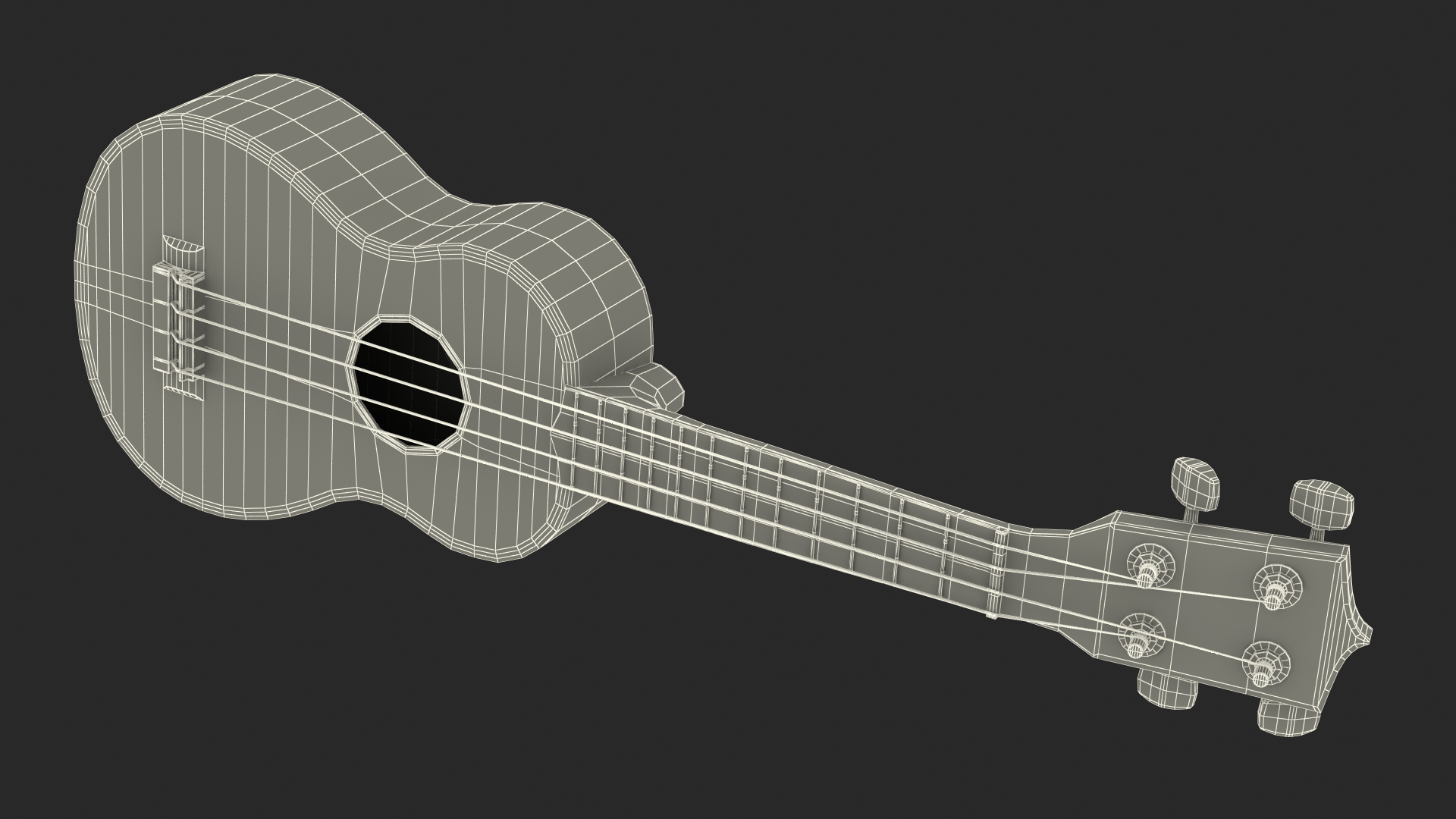 3D model Takamine Classic Ukulele Instrument