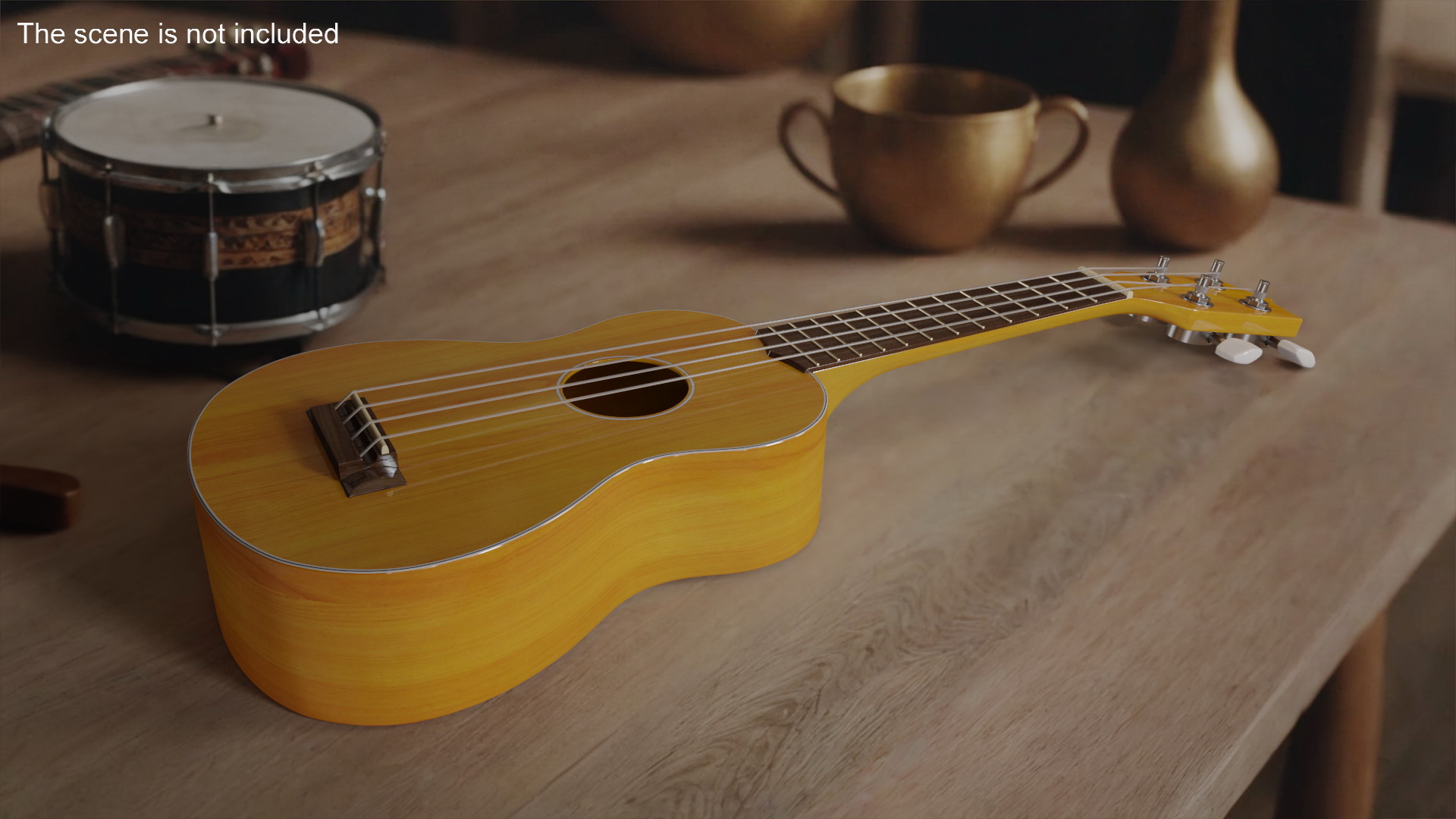 3D model Takamine Classic Ukulele Instrument