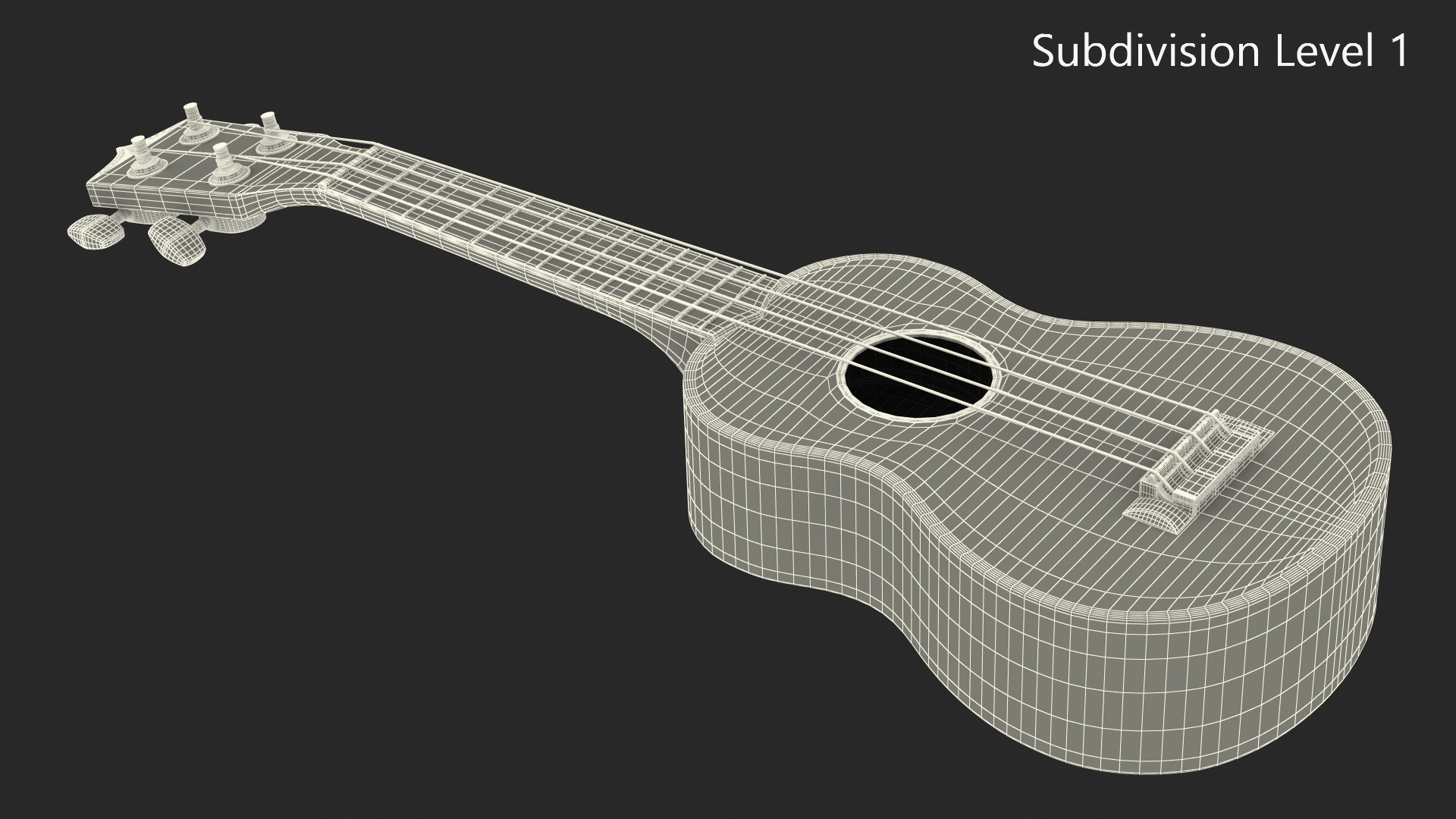 3D model Takamine Classic Ukulele Instrument