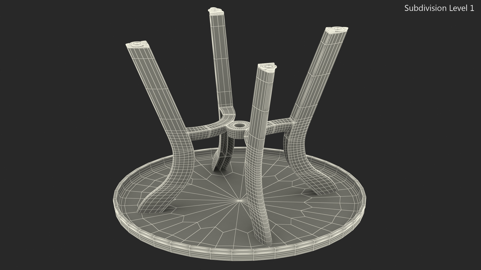 Plastic Table Green 3D model