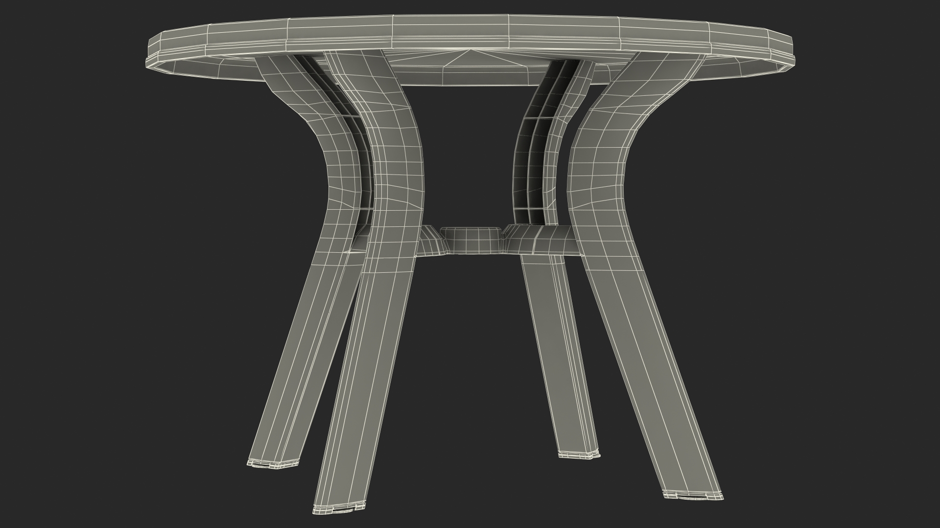 Plastic Table Green 3D model