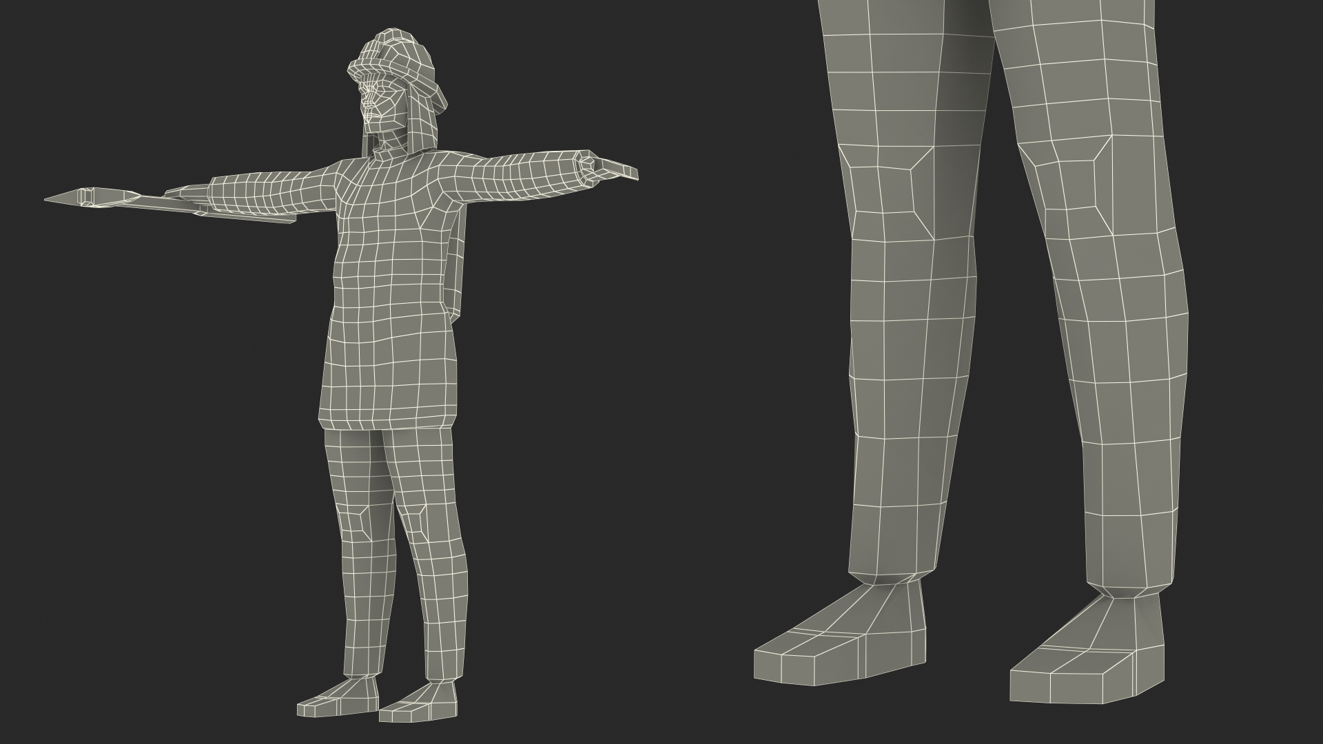 3D Firefighter Low Poly Rigged for Cinema 4D