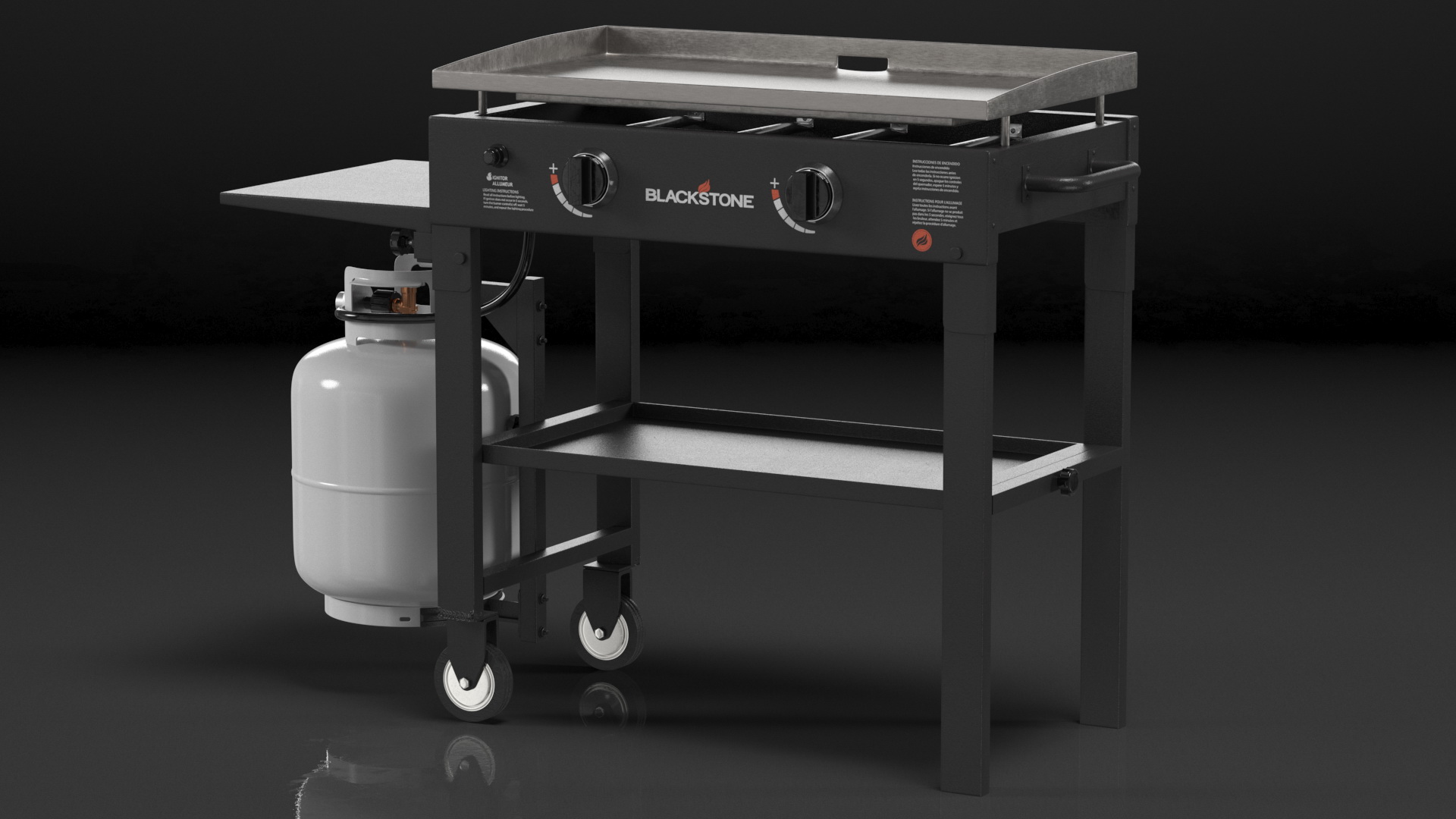 Blackstone 28 Inch Outdoor Flat Top Gas Griddle 3D