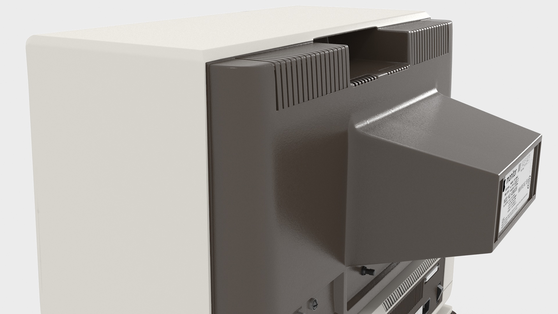 3D Vintage Apple III Computer