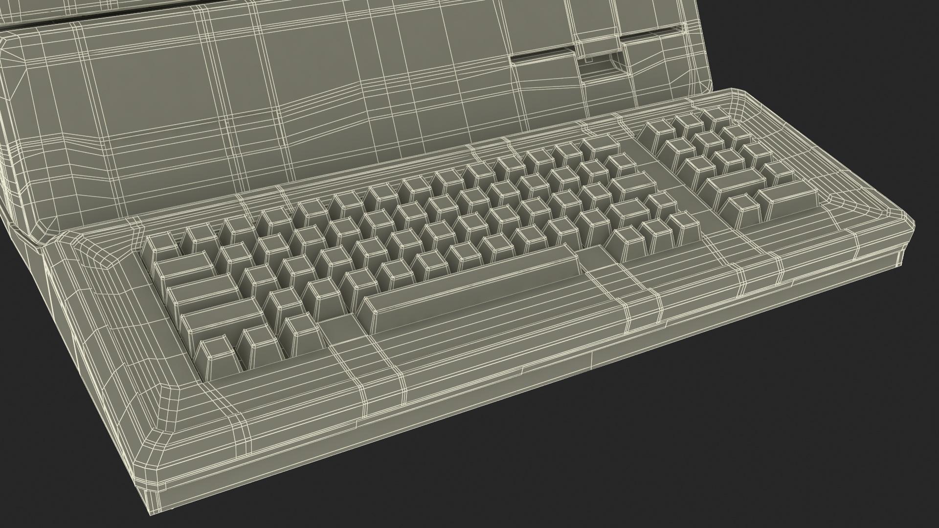 3D Vintage Apple III Computer