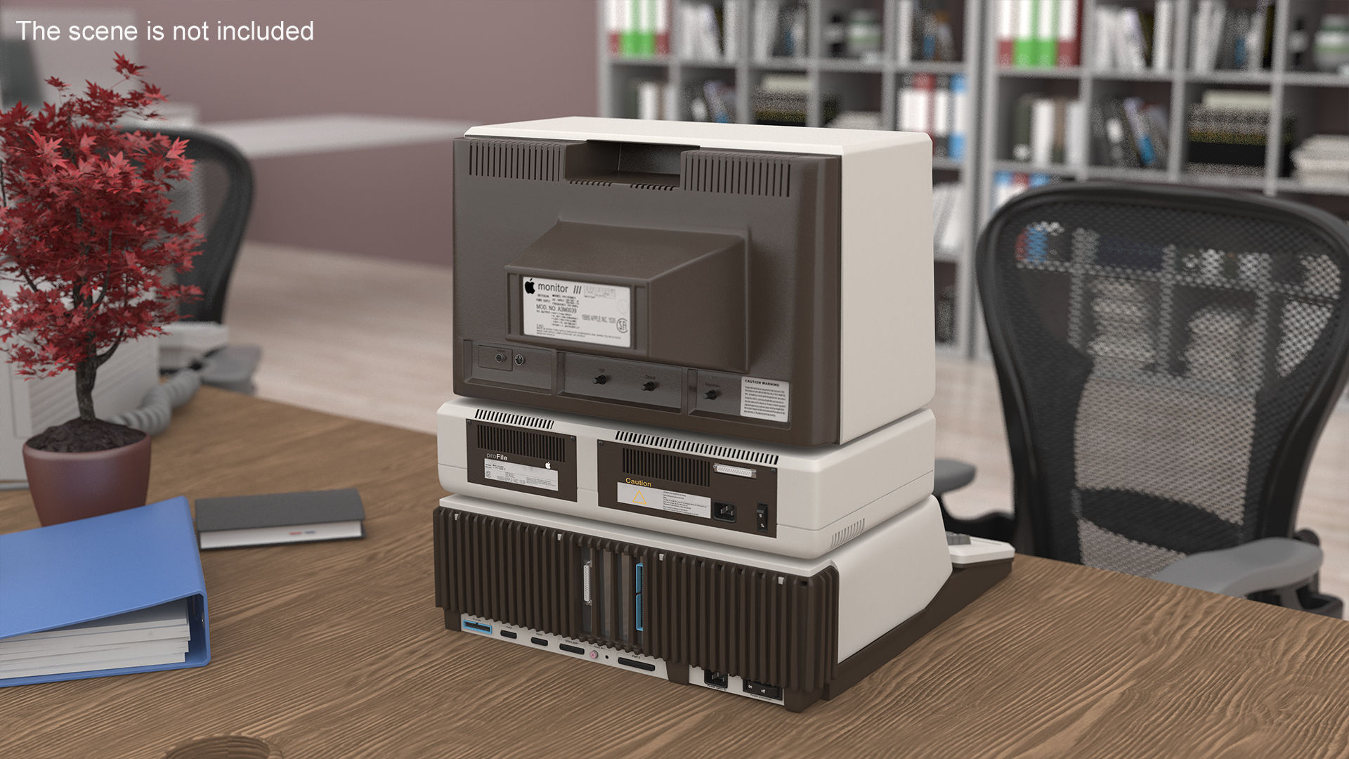 3D Vintage Apple III Computer
