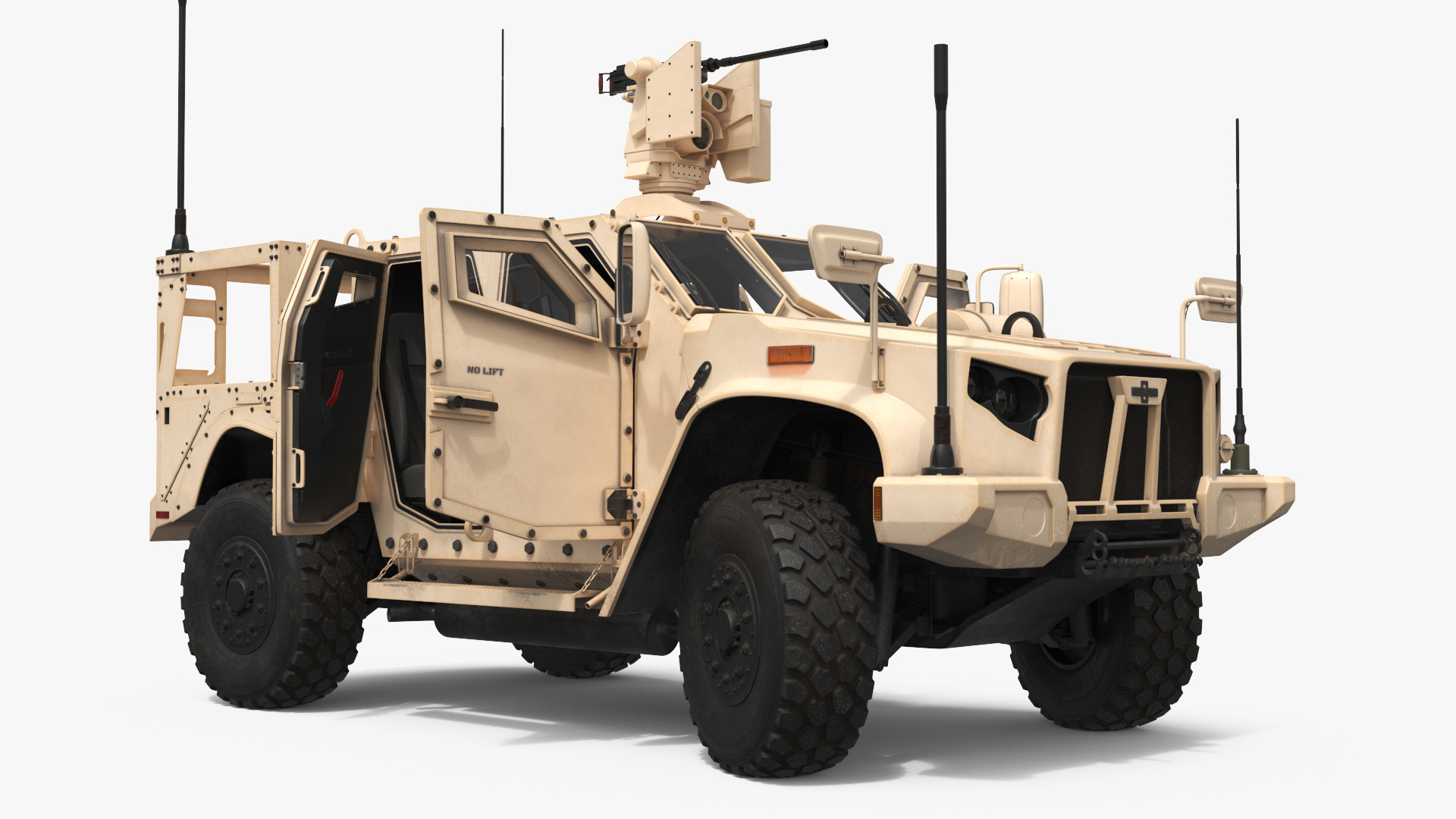 Recon Vehicle Oshkosh L-ATV with Heavy Machine Gun Rigged - view 2