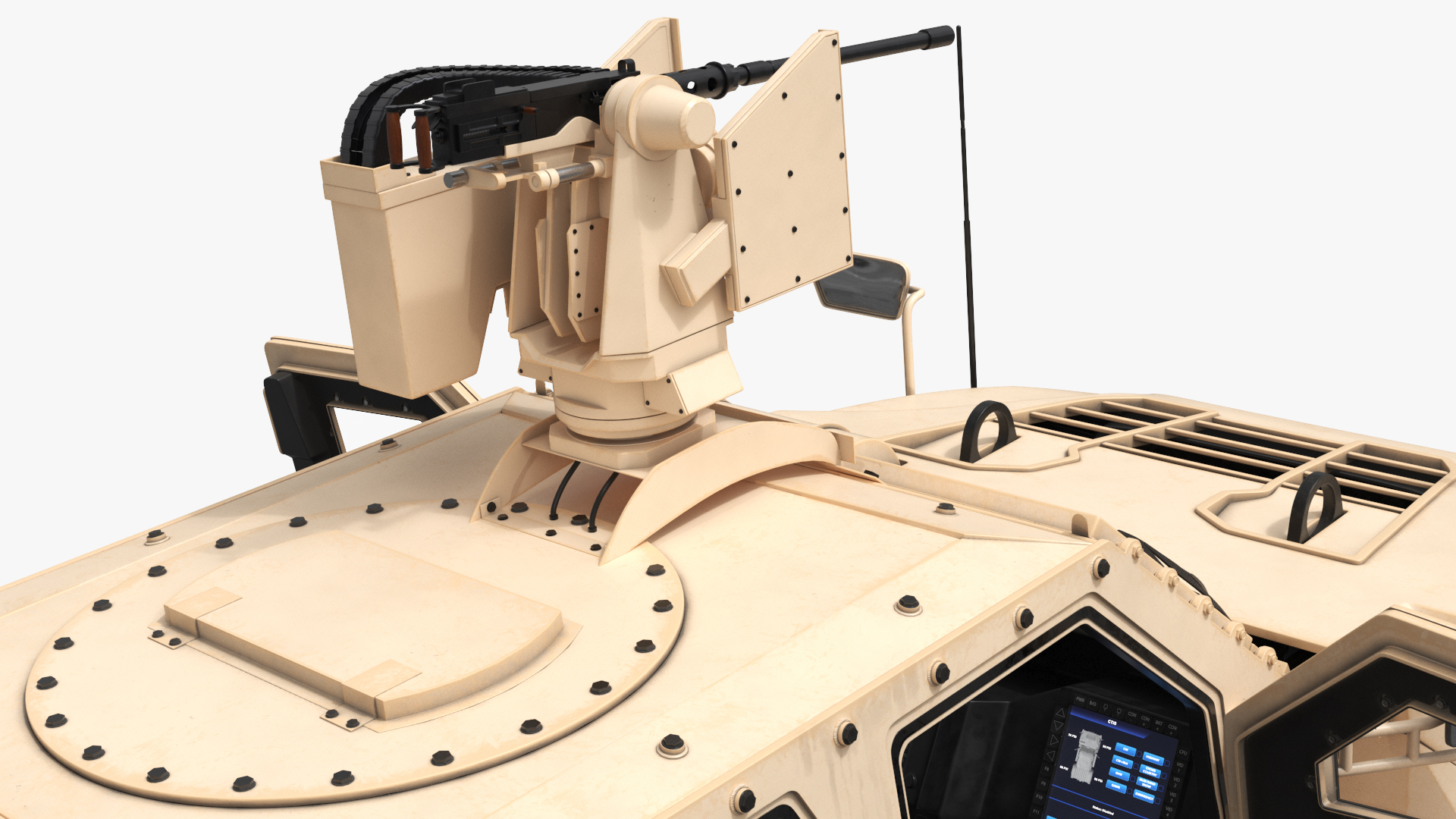 Recon Vehicle Oshkosh L-ATV with Heavy Machine Gun Rigged - view 12
