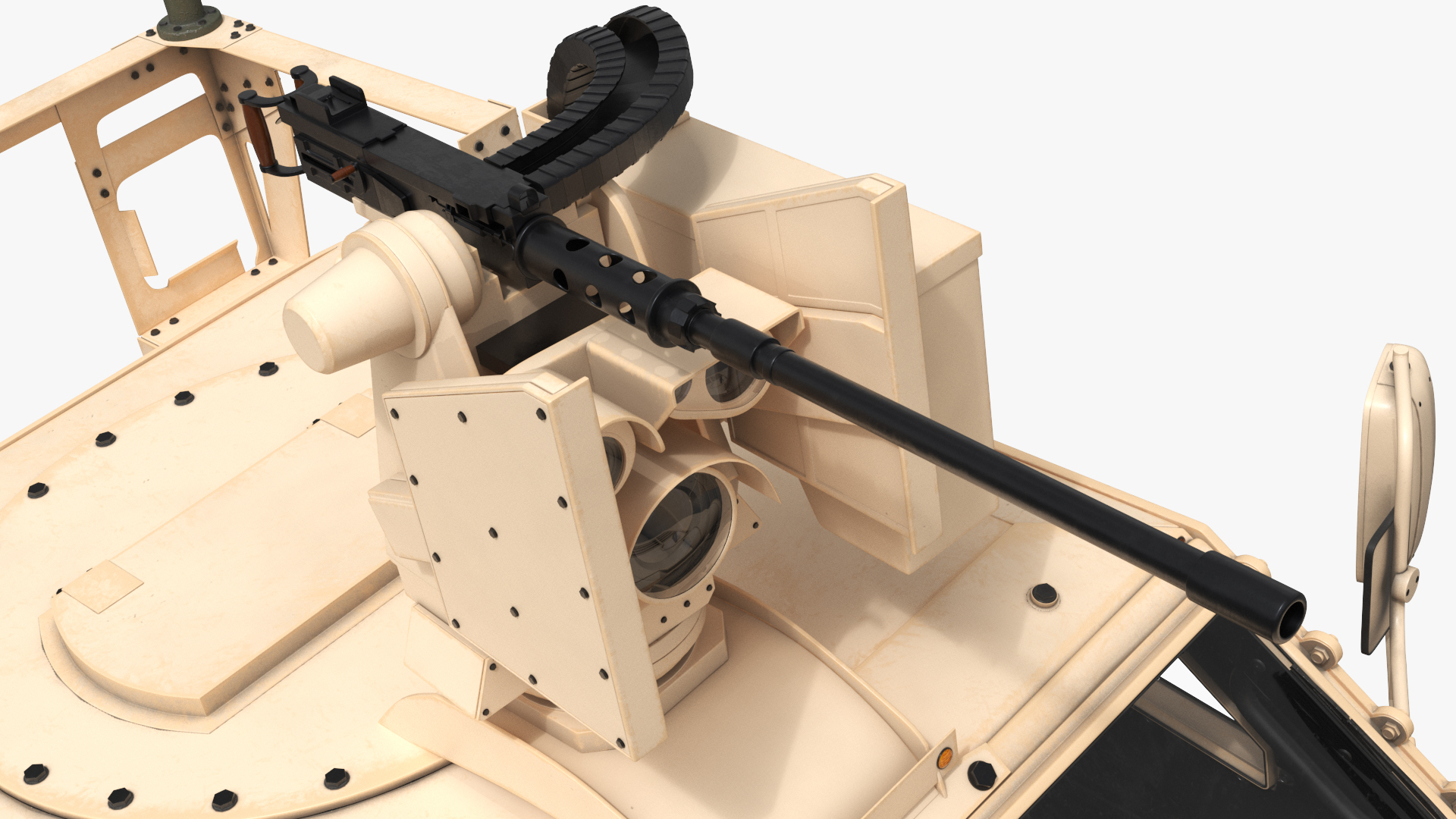 Recon Vehicle Oshkosh L-ATV with Heavy Machine Gun Rigged - view 11
