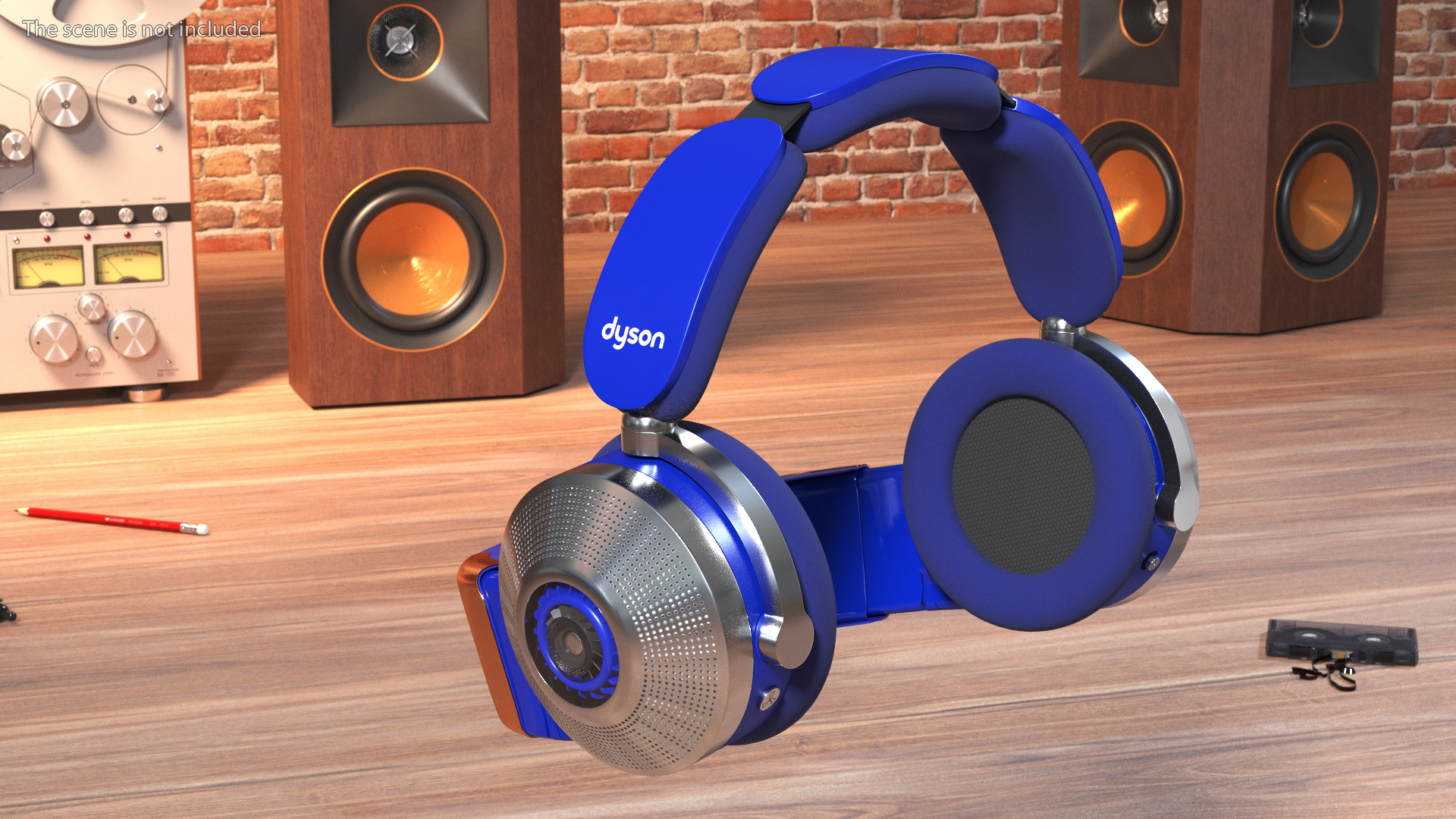 3D Orange Headphones Dyson Air Purifier