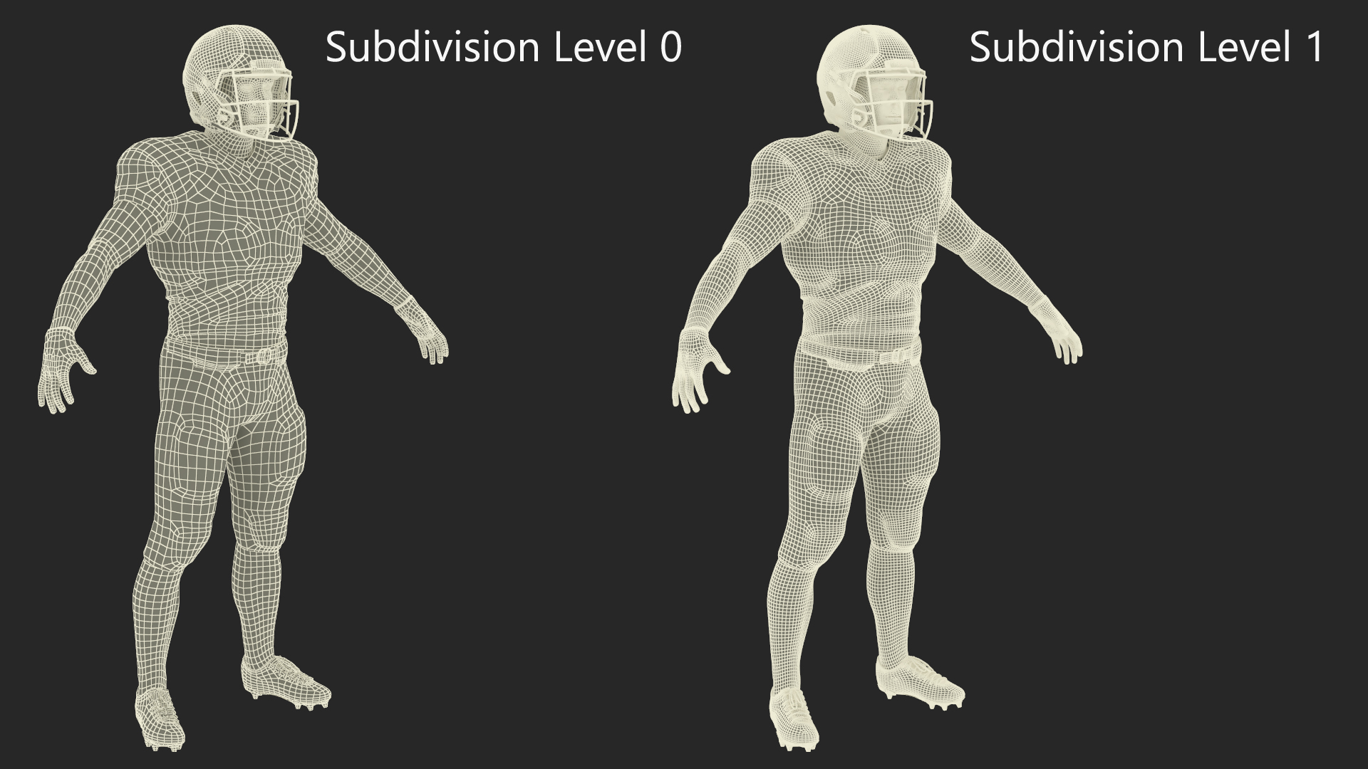 3D Washington Redskins American Football Player Fur model