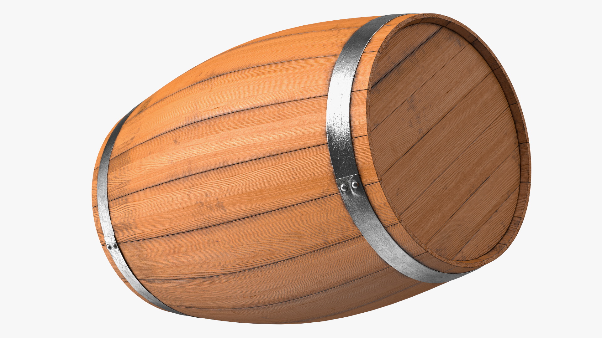 3D model Oak Barrel