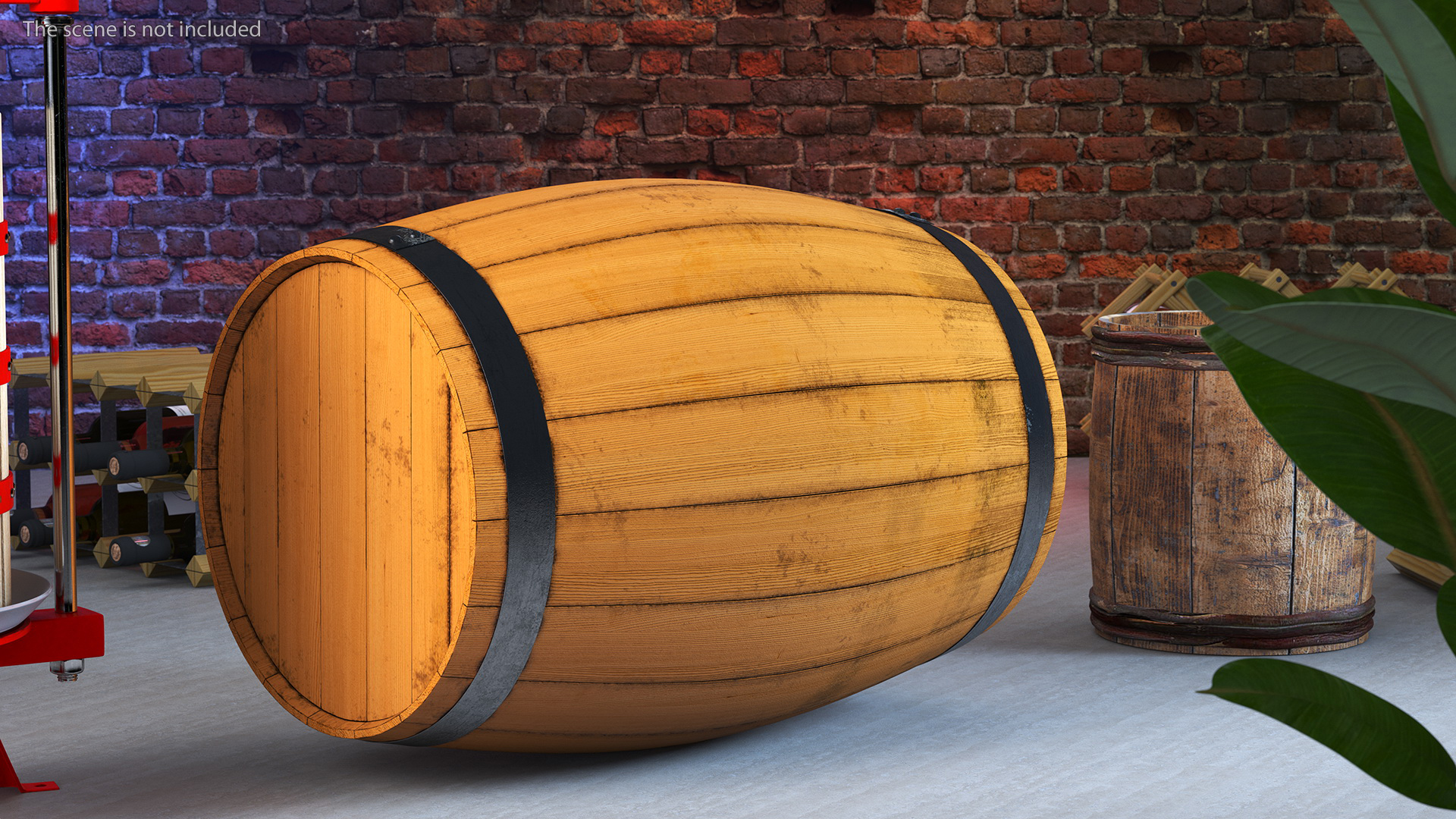 3D model Oak Barrel