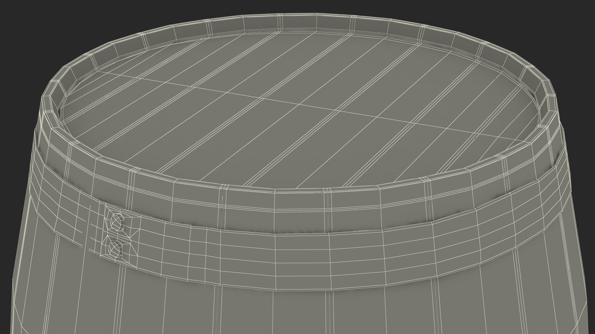 3D model Oak Barrel