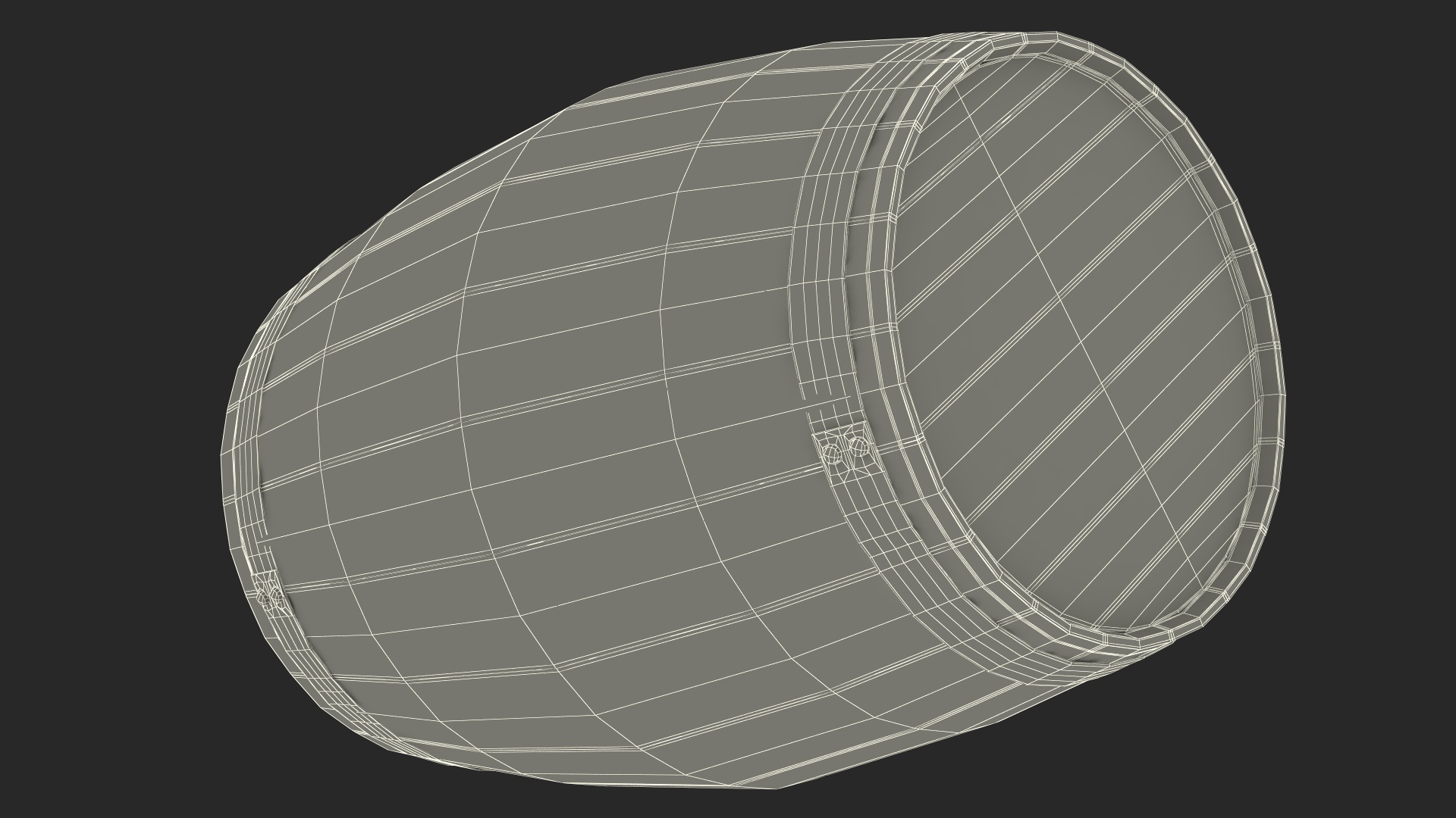3D model Oak Barrel