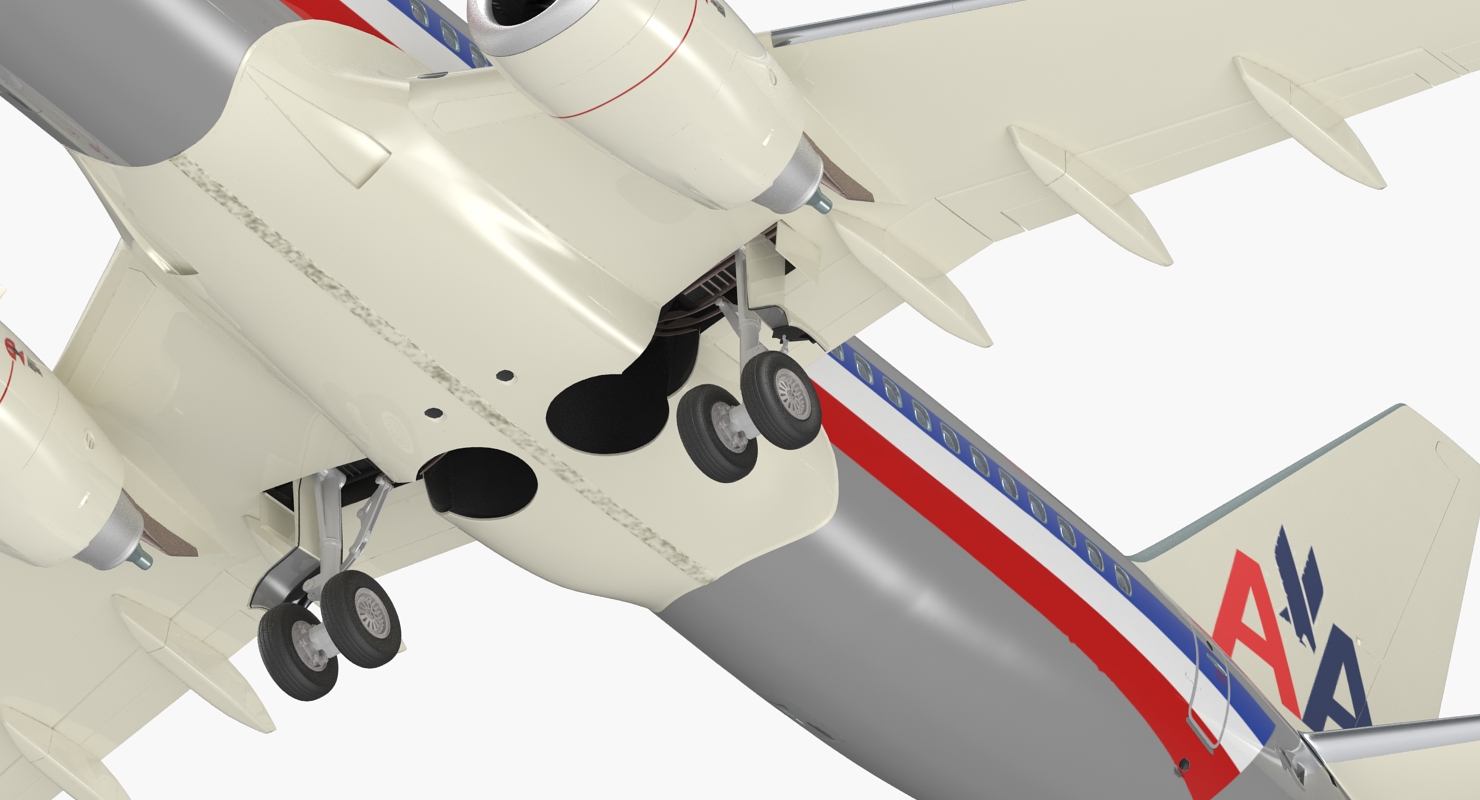 3D Boeing 737 700 with Interior American Airlines