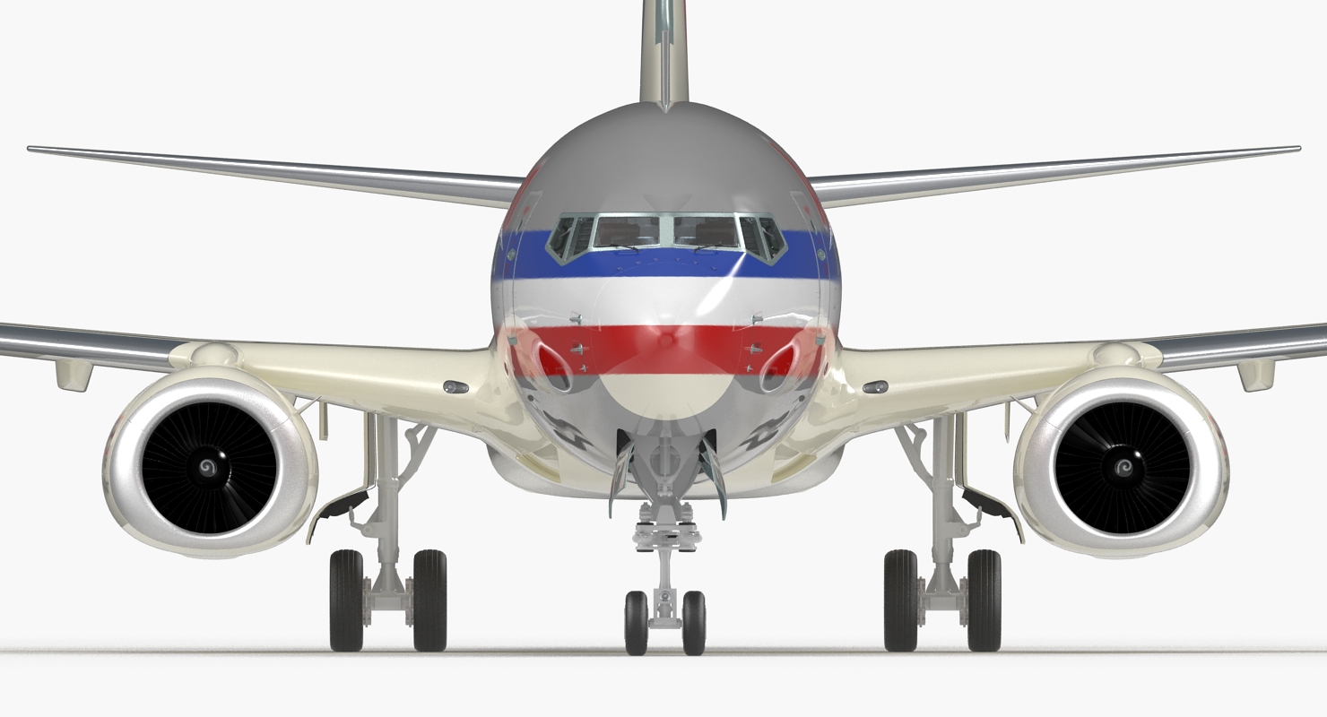 3D Boeing 737 700 with Interior American Airlines