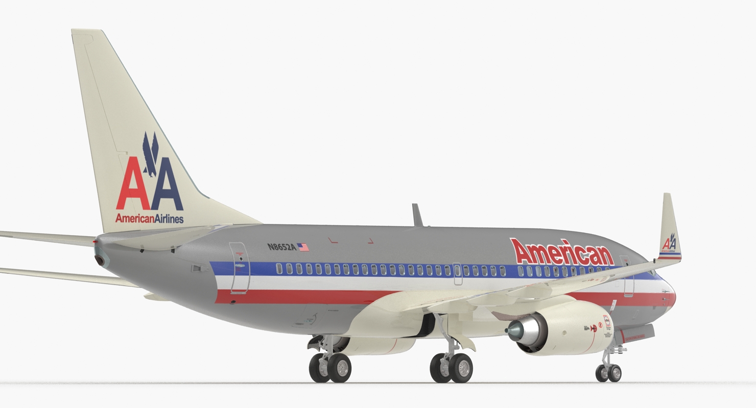 3D Boeing 737 700 with Interior American Airlines