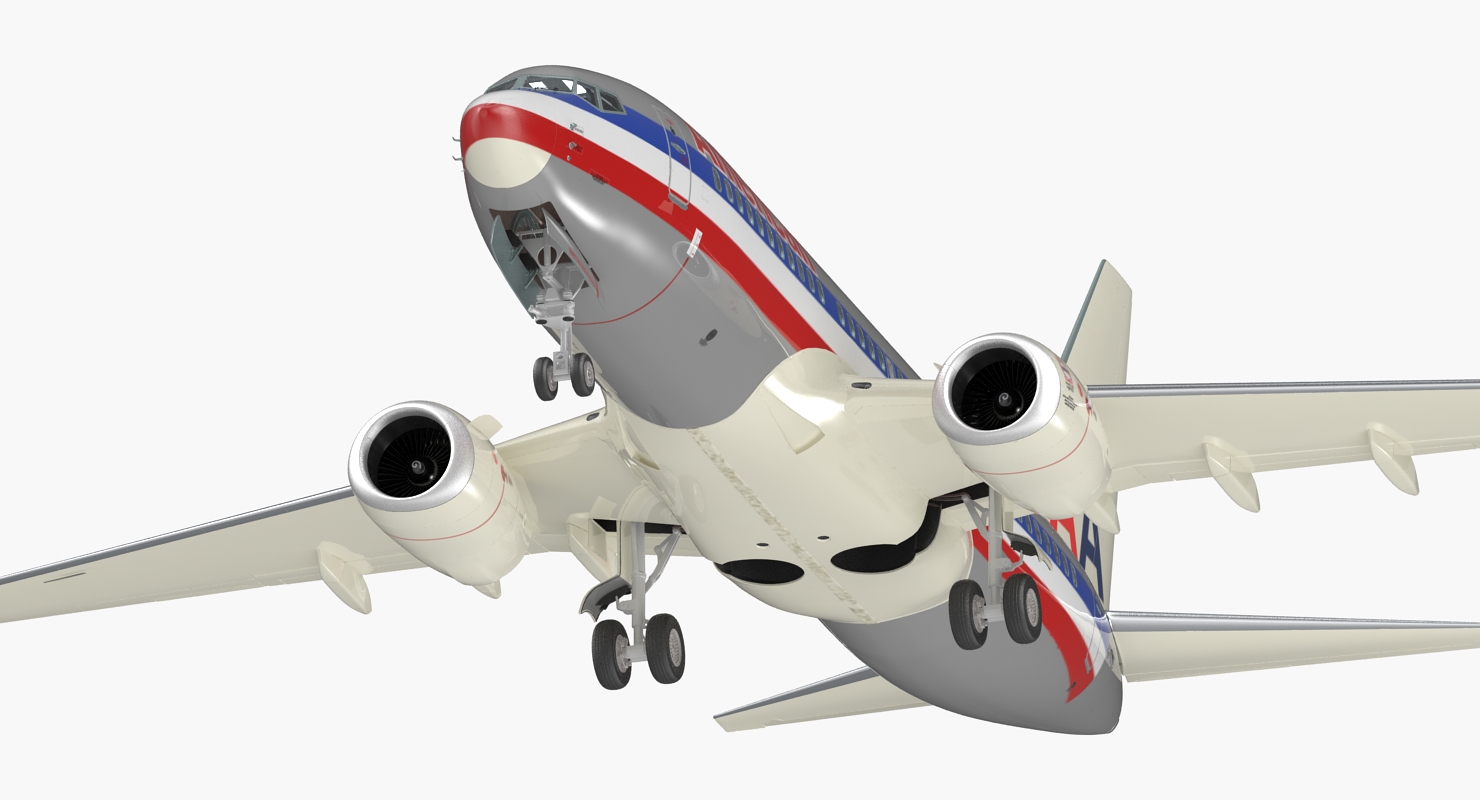 3D Boeing 737 700 with Interior American Airlines
