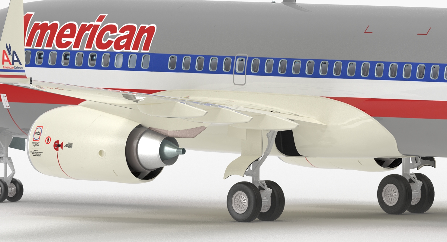 3D Boeing 737 700 with Interior American Airlines