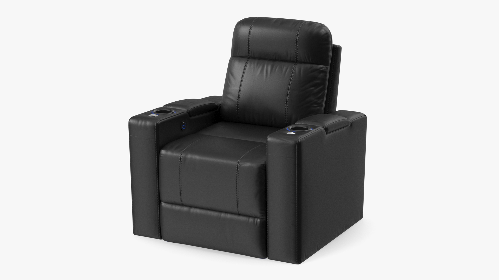 3D model Valencia Home Theater Seating Black