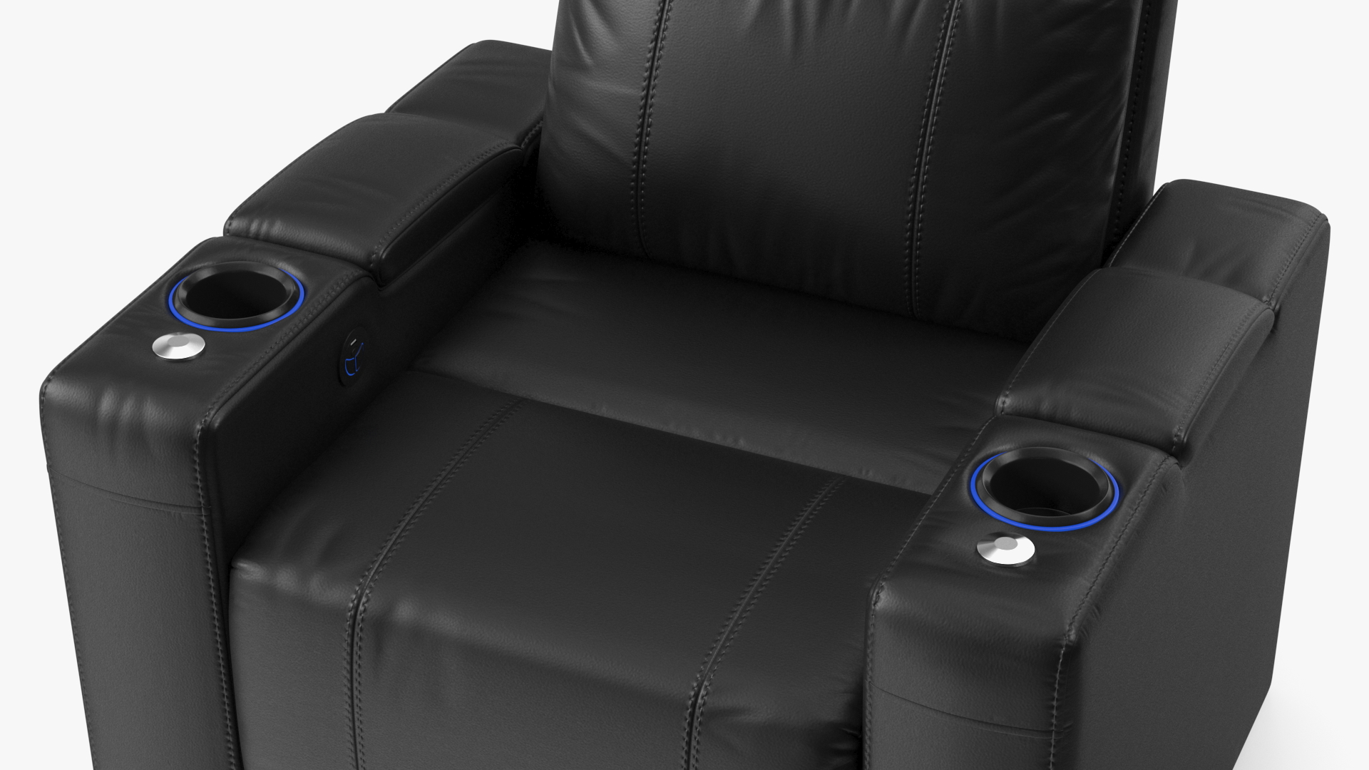 3D model Valencia Home Theater Seating Black