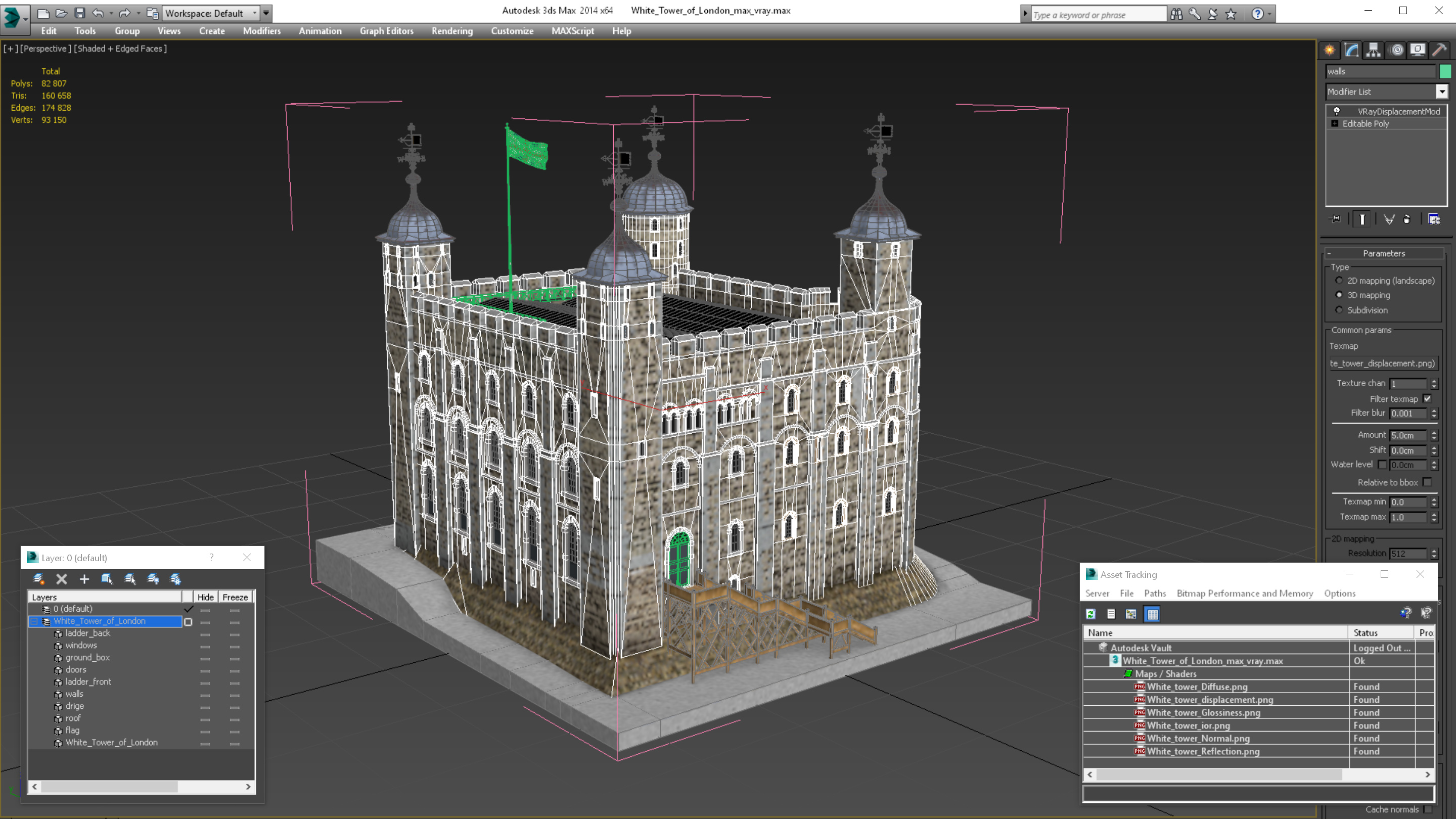 3D White Tower of London