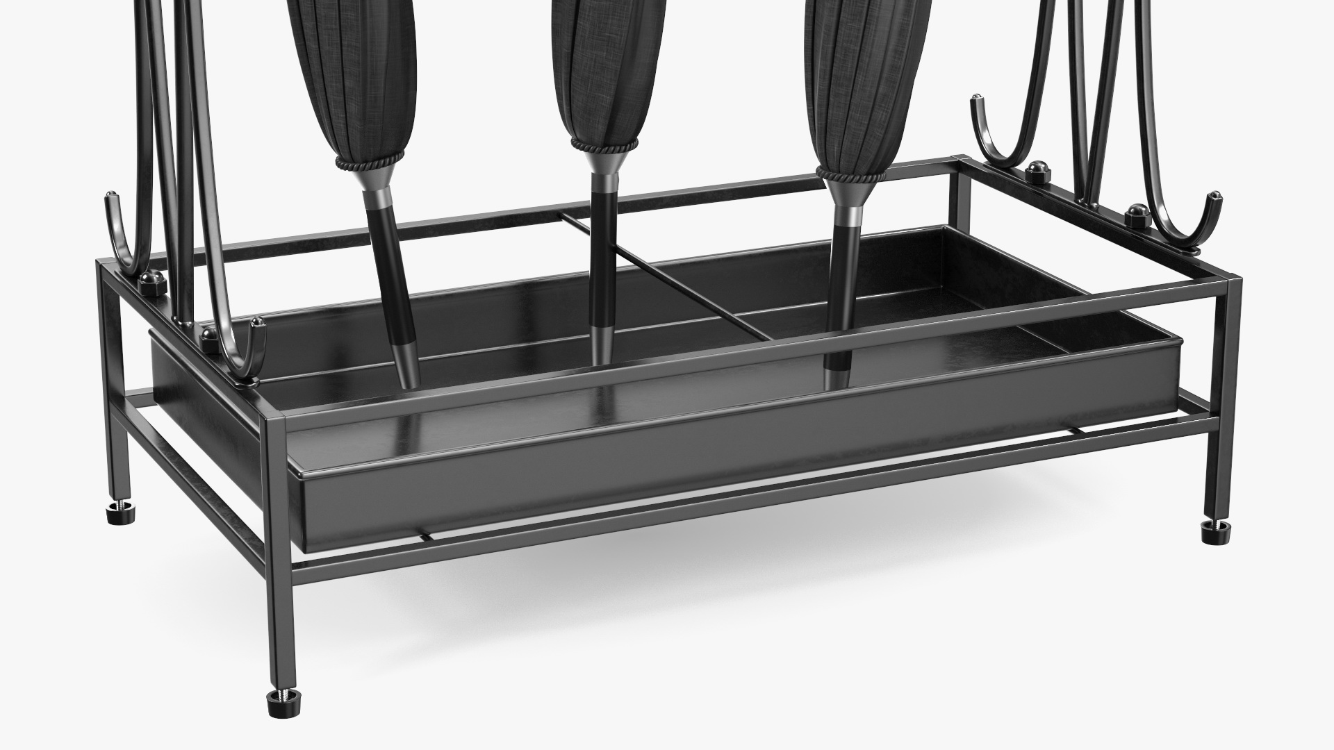 3D Metal Stand with Umbrellas