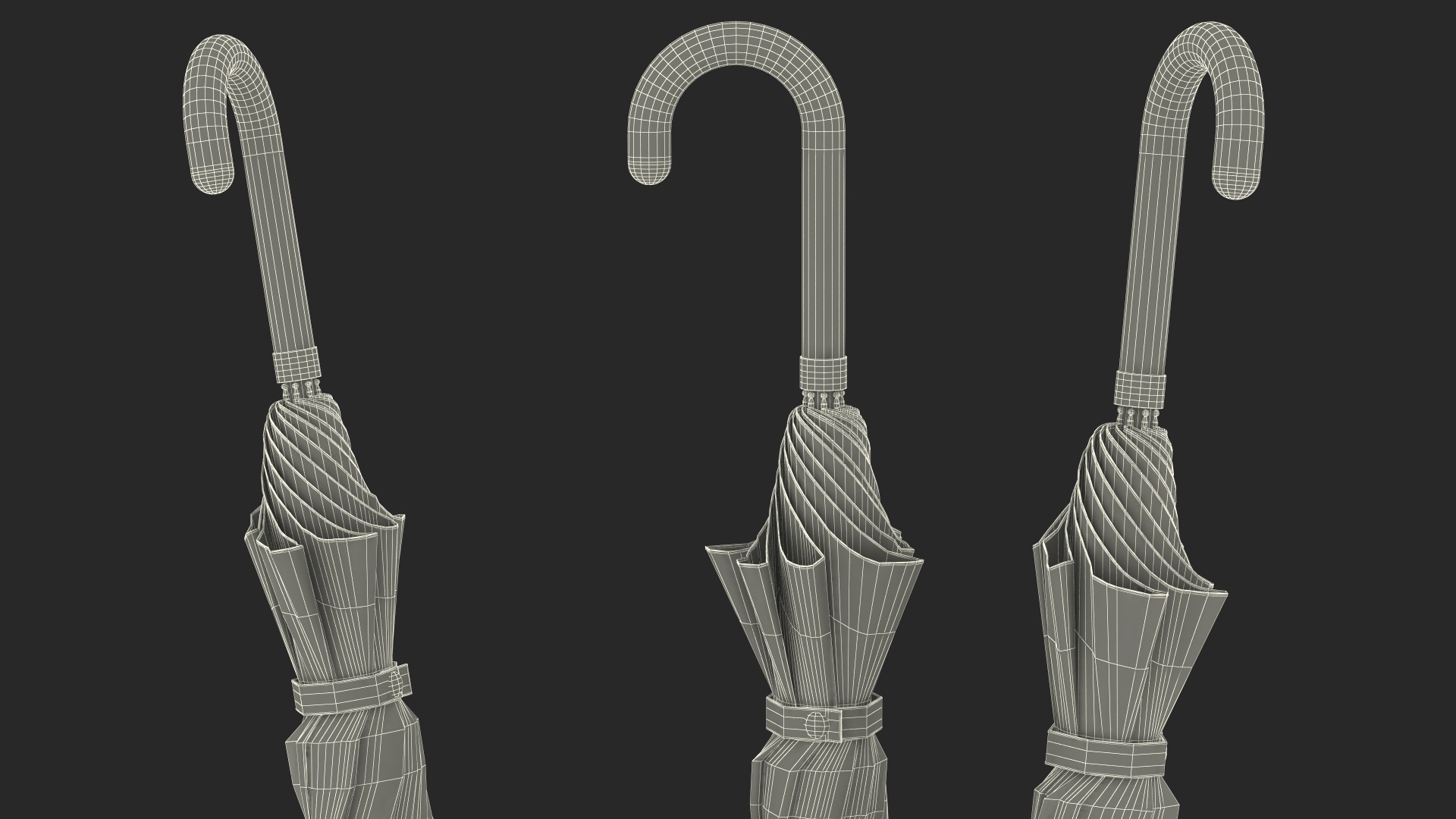 3D Metal Stand with Umbrellas