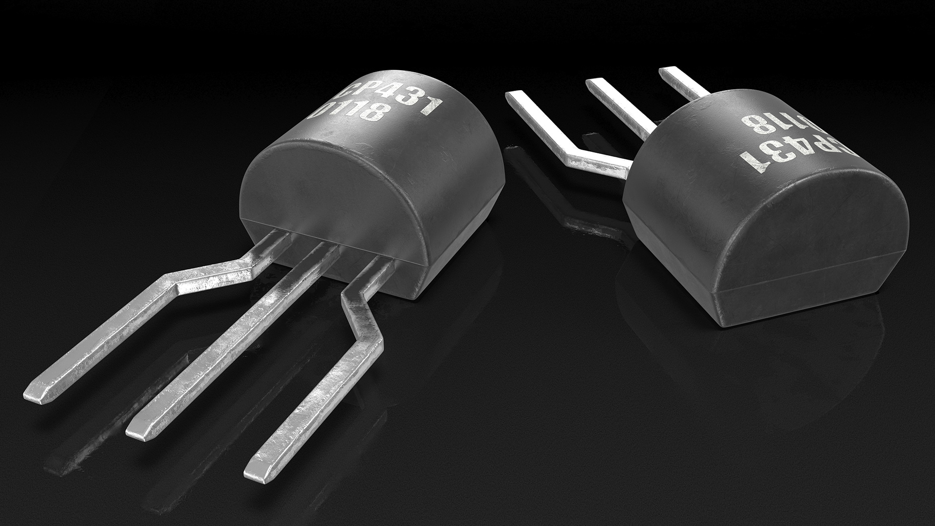 CP431 NPN Bipolar Junction Transistor 3D