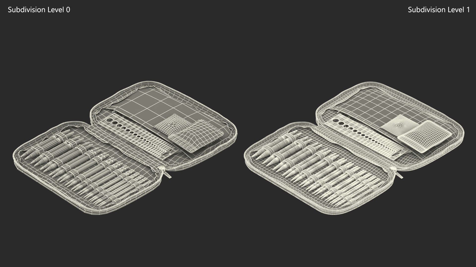 Black Sewing and Knitting Kit 3D model