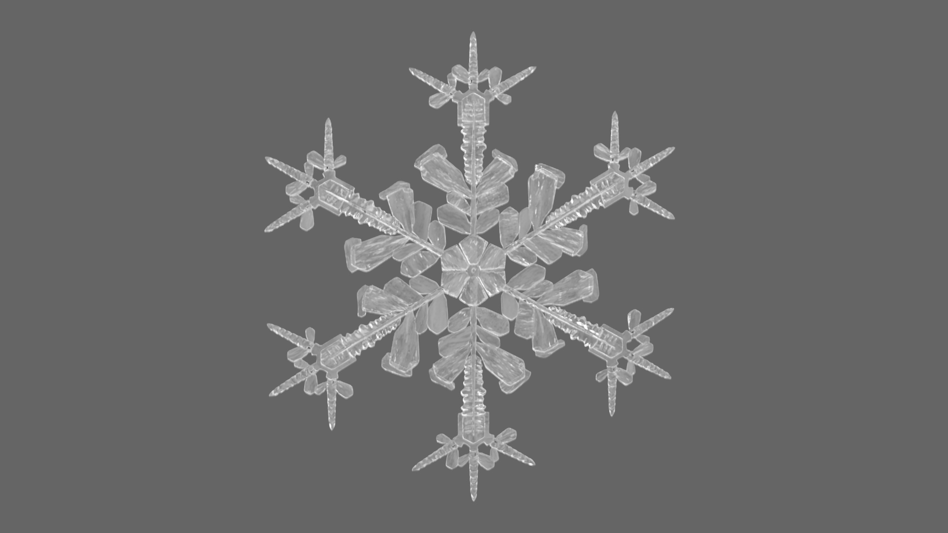 Intricate Snowflake 3D model