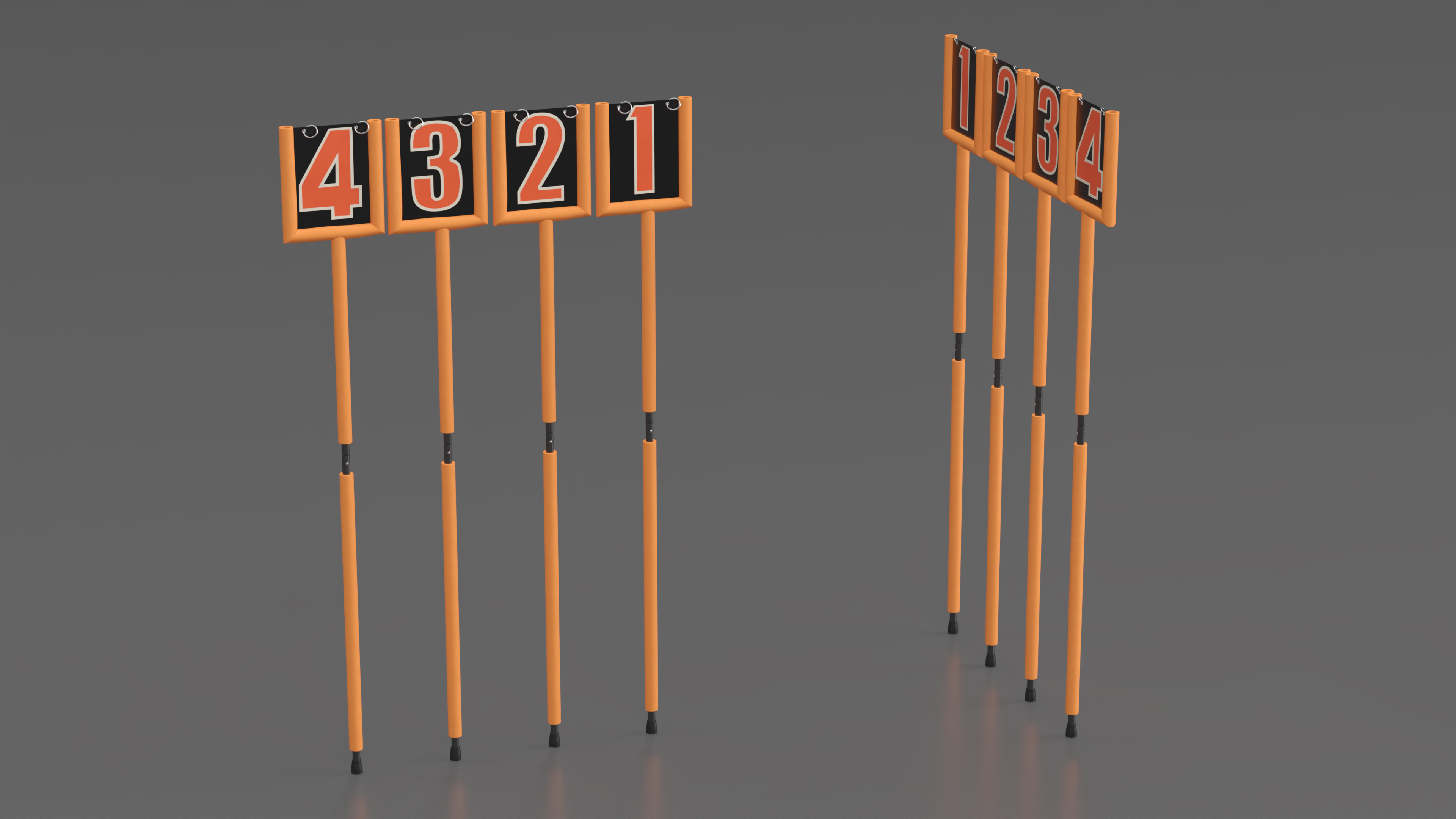 Down Markers for American Football 3D model