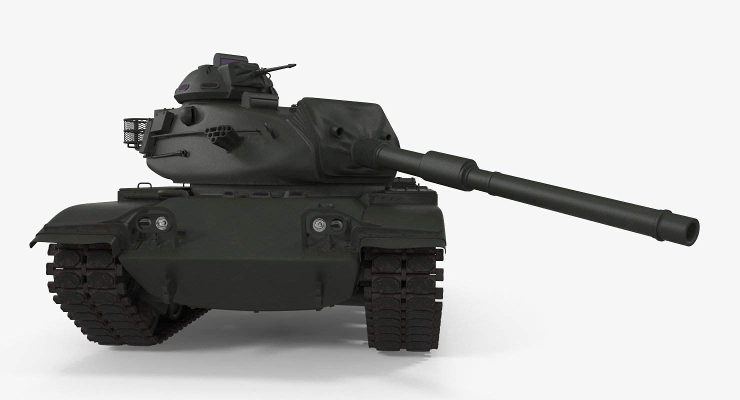 Main Battle Tank M60 Patton Rigged 3D model