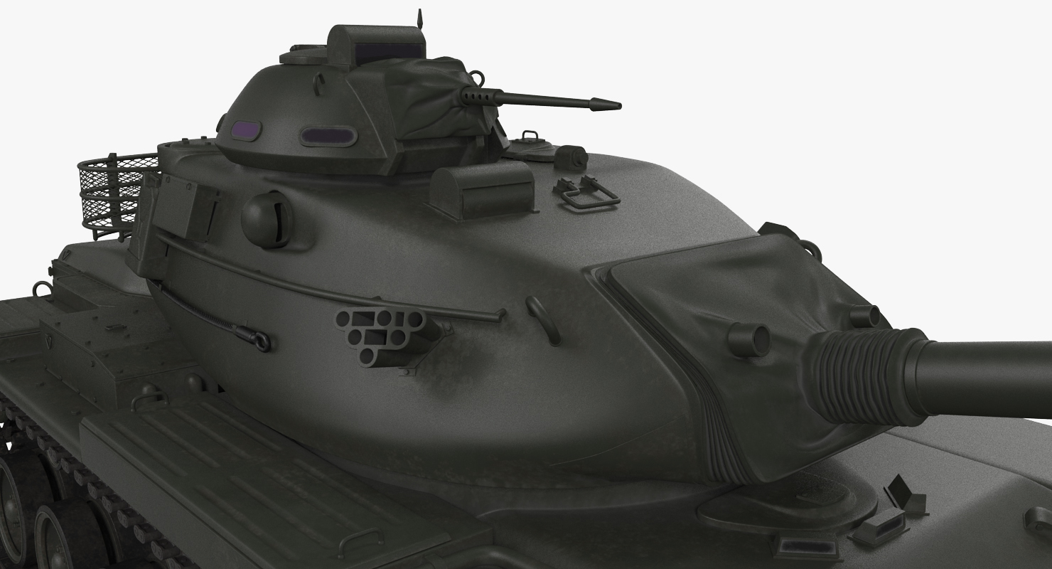 Main Battle Tank M60 Patton Rigged 3D model