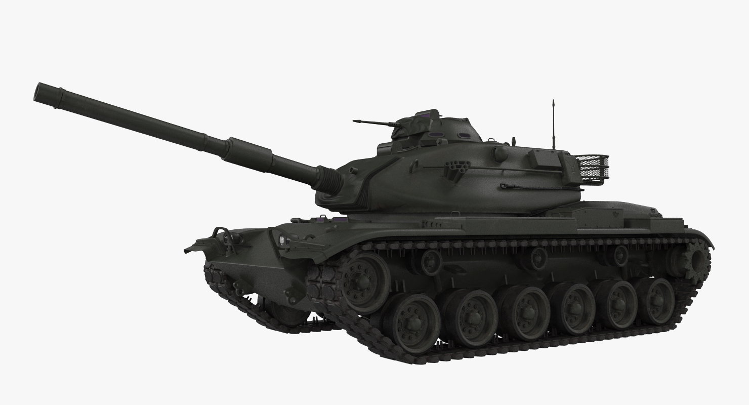 Main Battle Tank M60 Patton Rigged 3D model