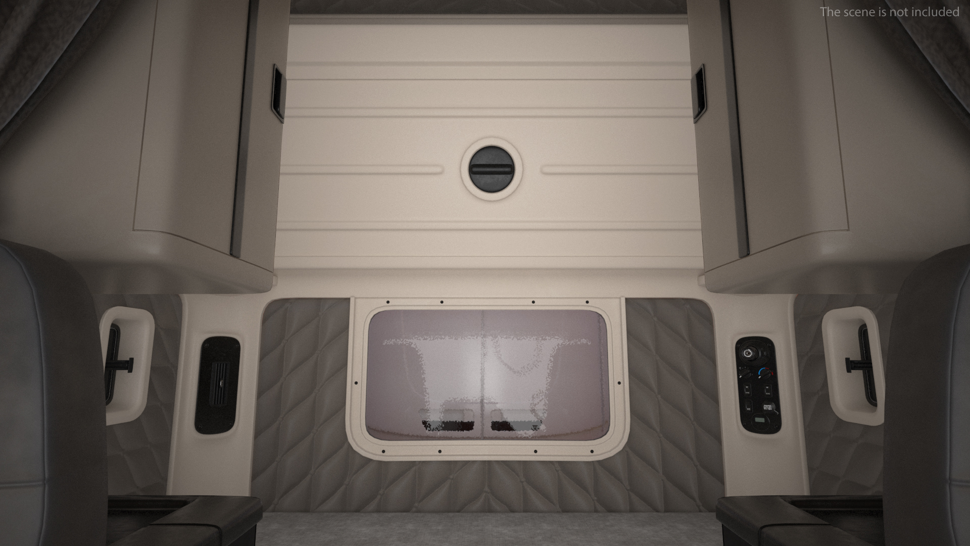 3D model Freightliner Truck with Reefer Trailer Rigged