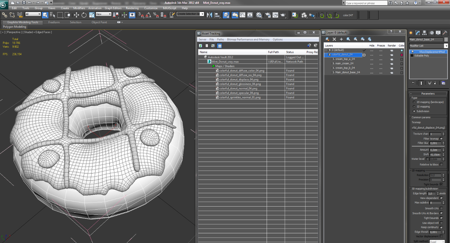 3D model Mint Donut