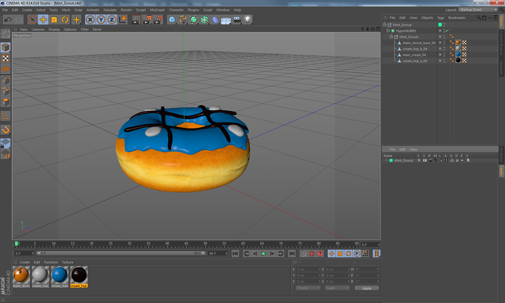 3D model Mint Donut