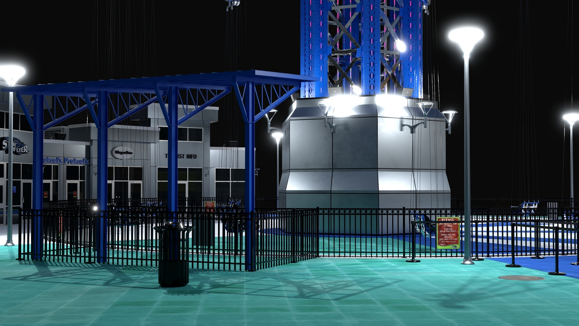 3D model Orlando StarFlyer Luminous Fur