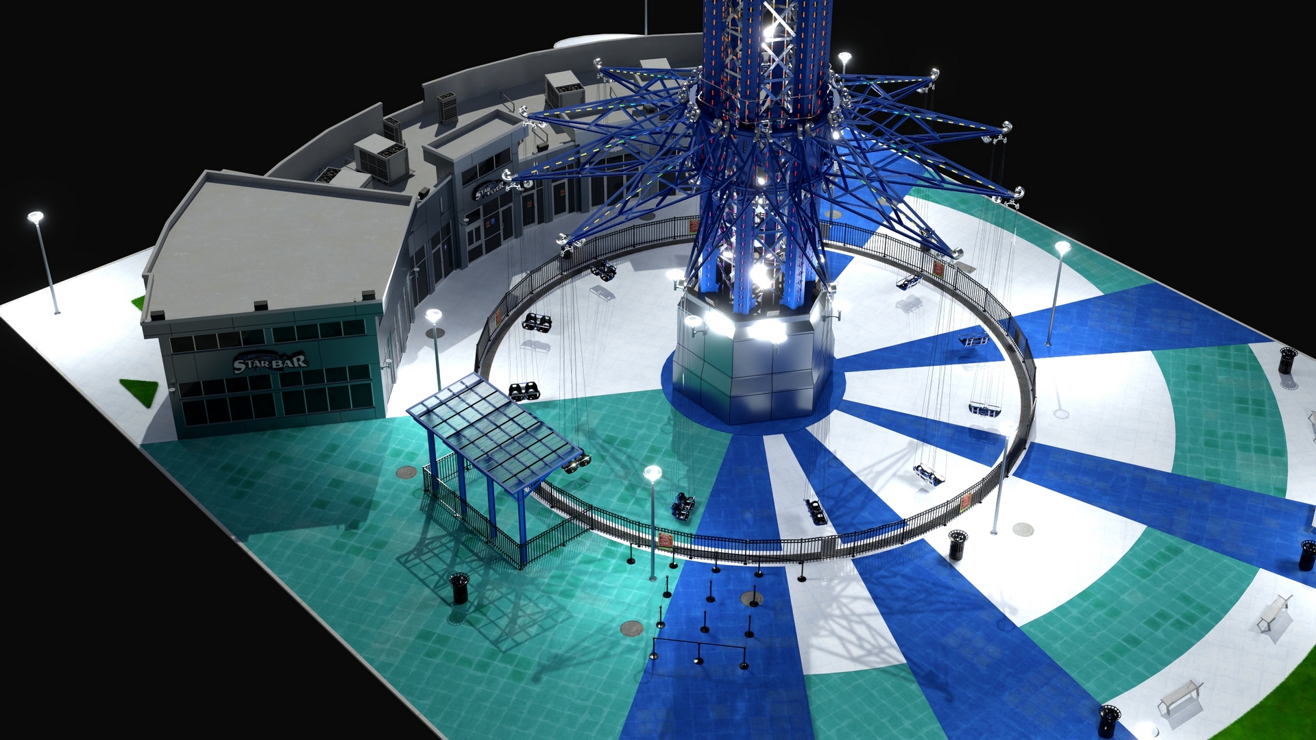 3D model Orlando StarFlyer Luminous Fur