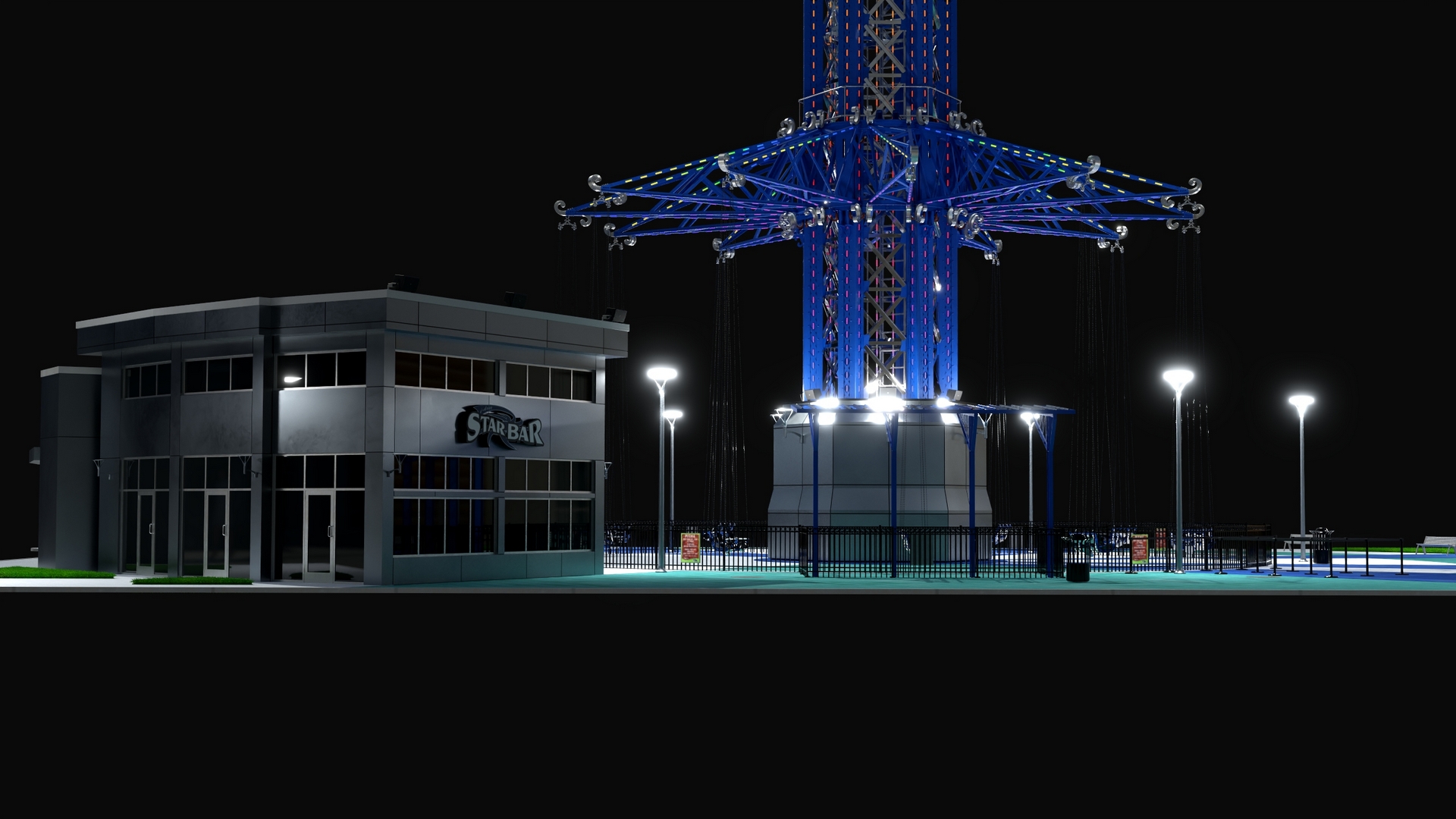 3D model Orlando StarFlyer Luminous Fur
