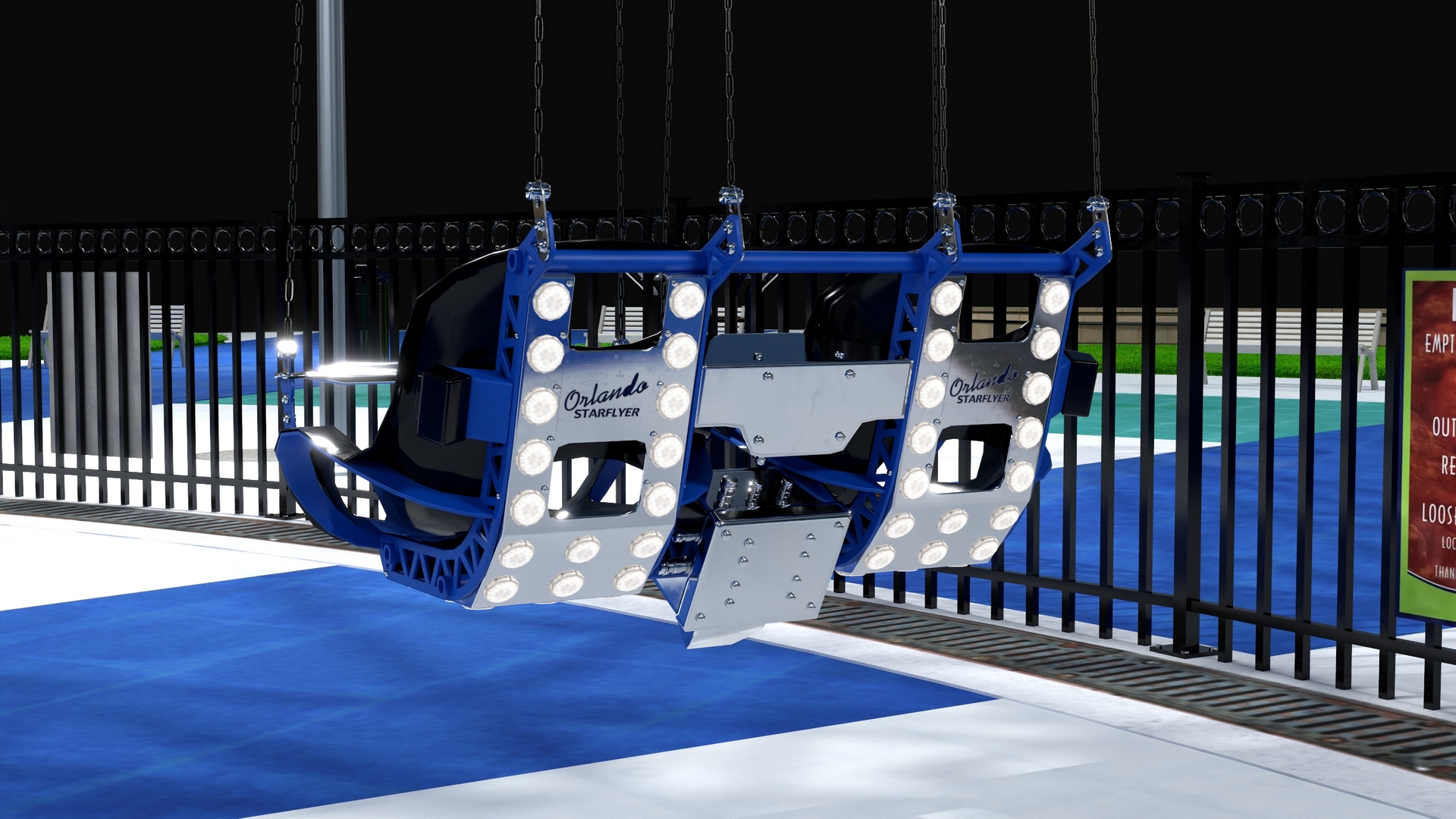 3D model Orlando StarFlyer Luminous Fur