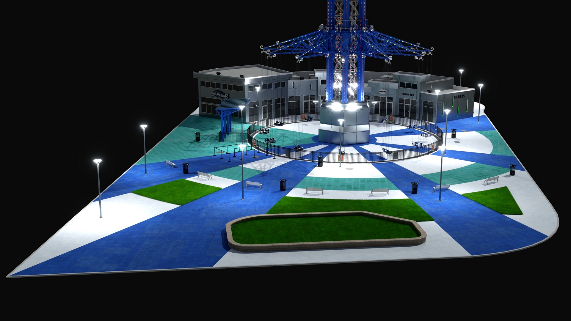 3D model Orlando StarFlyer Luminous Fur
