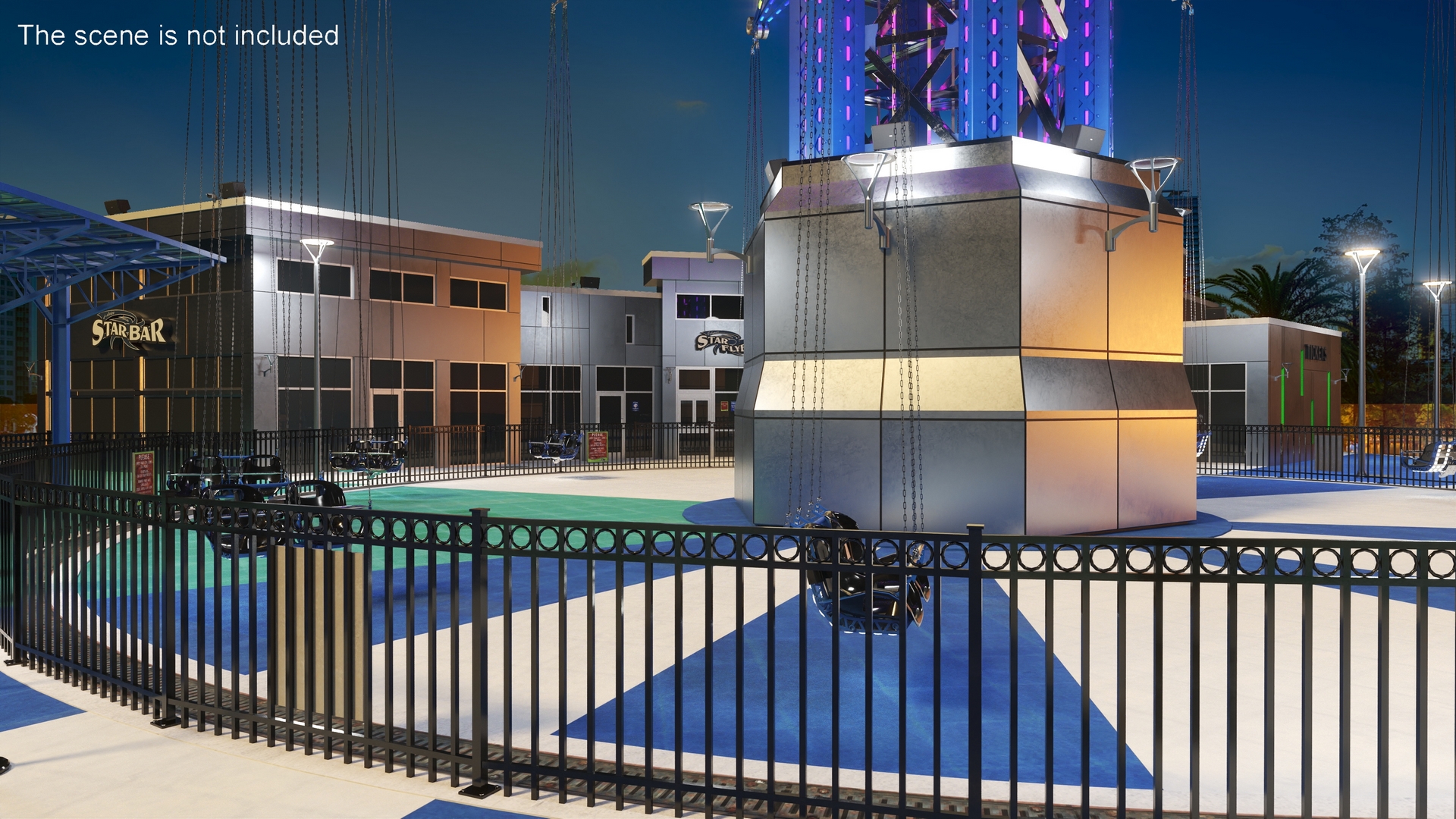 3D model Orlando StarFlyer Luminous Fur