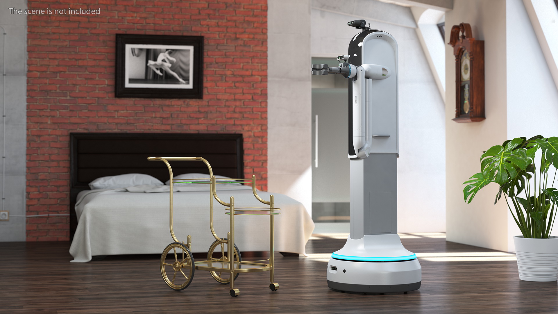 Samsung Bot Handy Smile Rigged for Modo 3D model