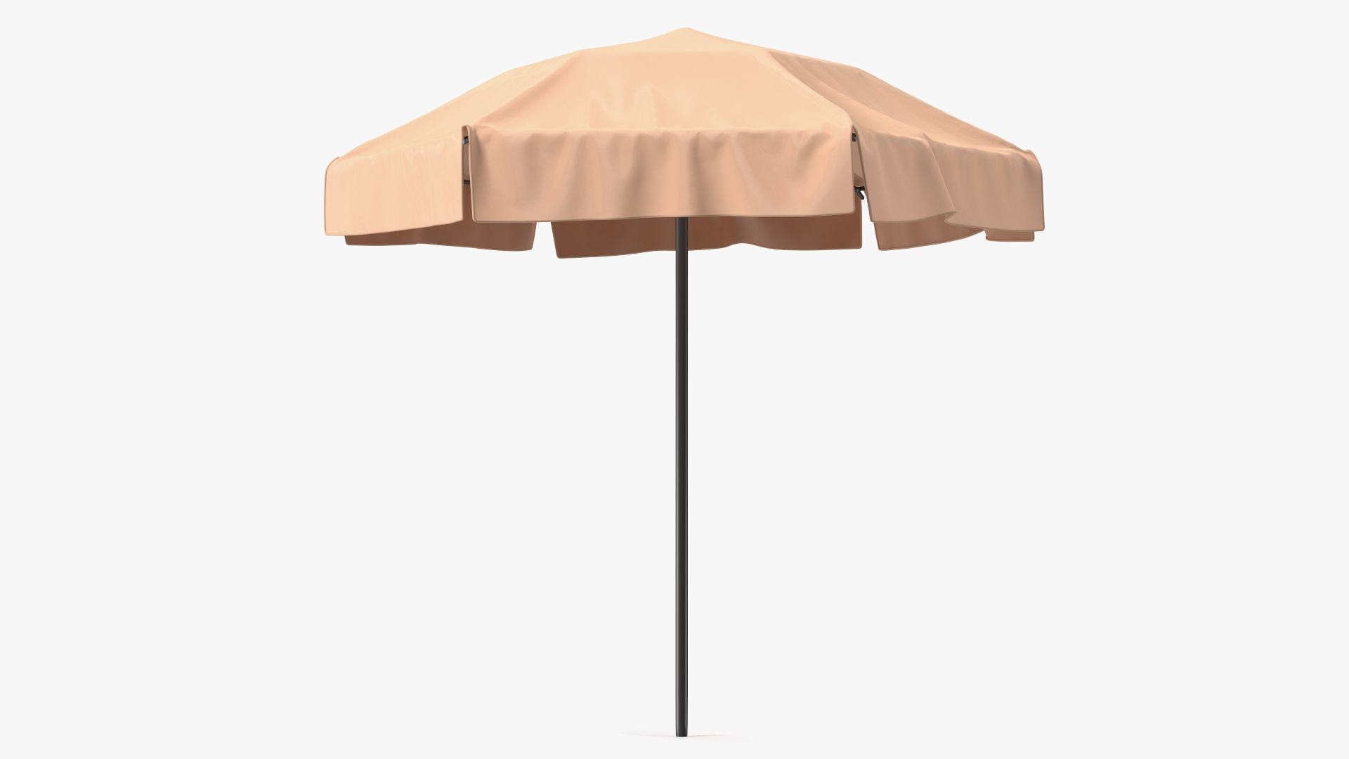 Beige Outdoor Umbrella 3D
